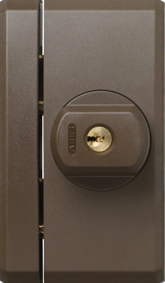 Abus Fts96 Al0145 Serratura con Blocco, Blocco per Finestre con Doppio Chiavistello a Incastro, Chiusura con Chiave, Livello di Sicurezza: 10, 31746, Marrone