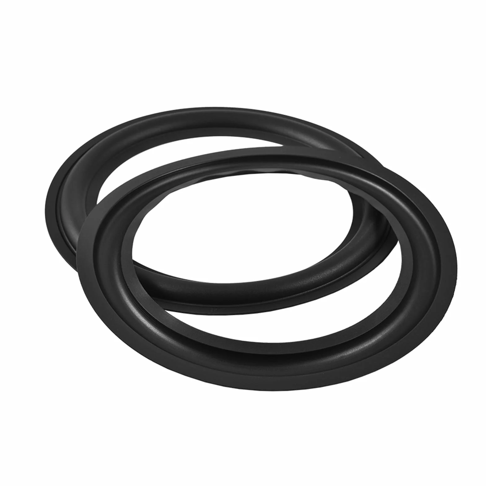 Parti di Riparazione del Bordo in Gomma per Altoparlante e Bordo 'altoparlante Surround antietà per Altoparlanti, 2 Pezzi di Riparazione del Bordo del Woofer da 8 Pollici