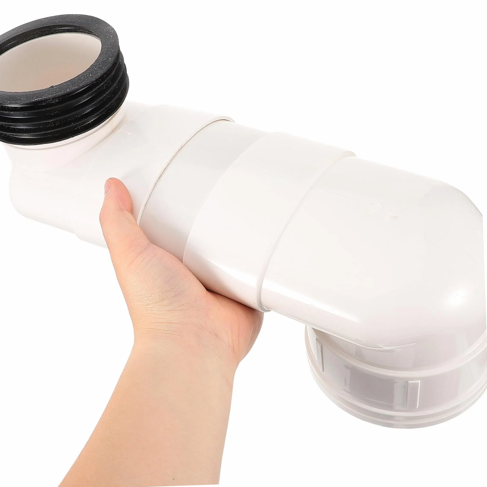 SHINEOFI Manicotto di Collegamento Wc in Pvc Resistente a Usura Spostamento Massimo 10cm