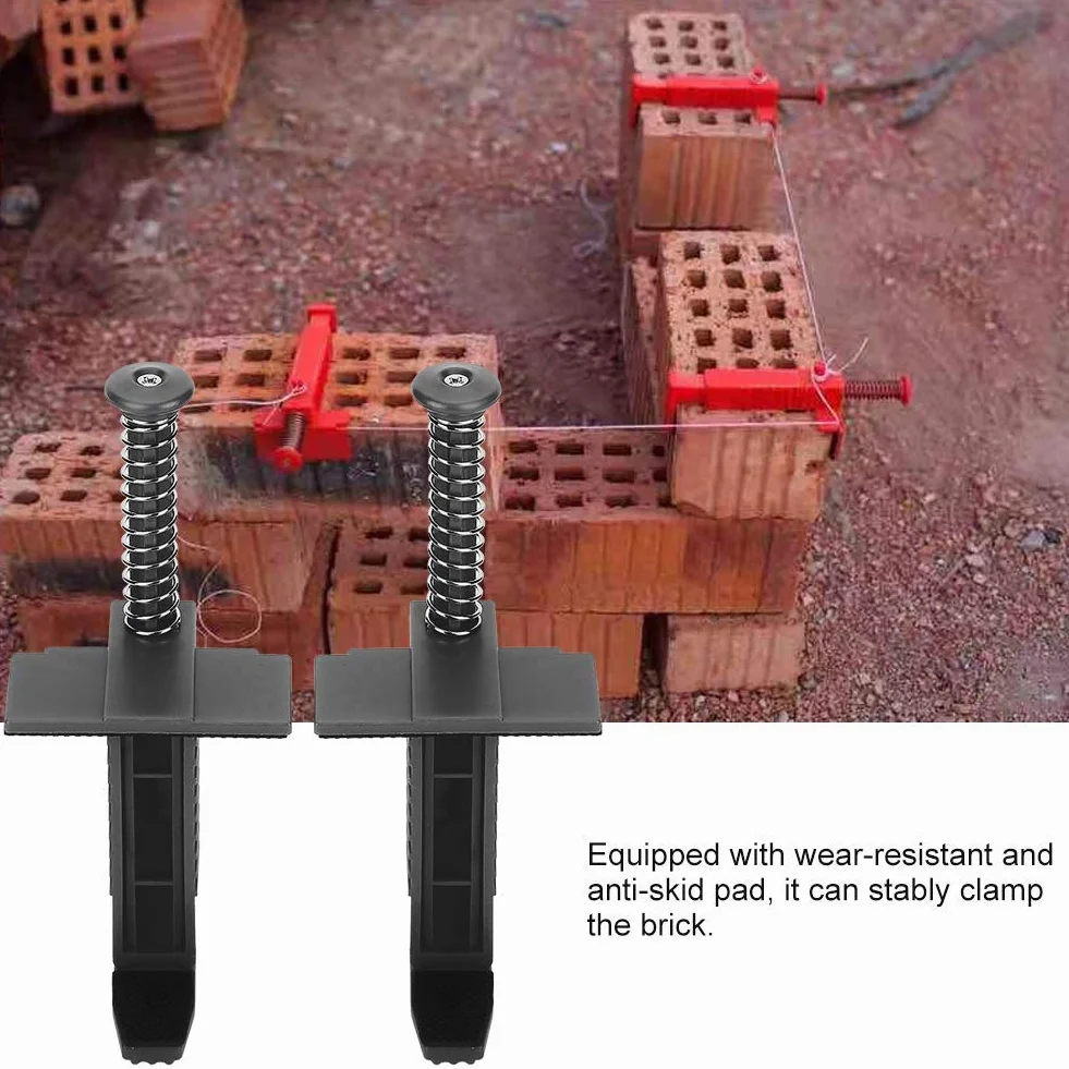 Brick Liner Runner Wire Drawer Strumento di misurazione per muratura Livellamento Antiscivolo Accessorio di ingegneria Nero