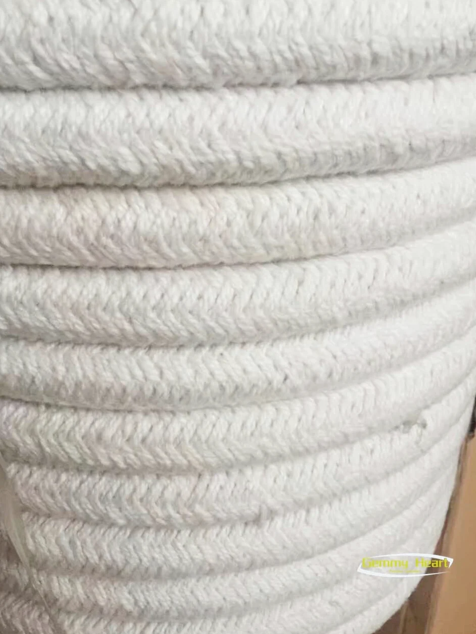 Nastro in fibra ceramica per confezionamento di pressacavi ad alta e bassa temperatura, isolamento ignifugo da 5 m, per sigillatura industriale e uso ad alta temperatura (46 mm x 46 mm)