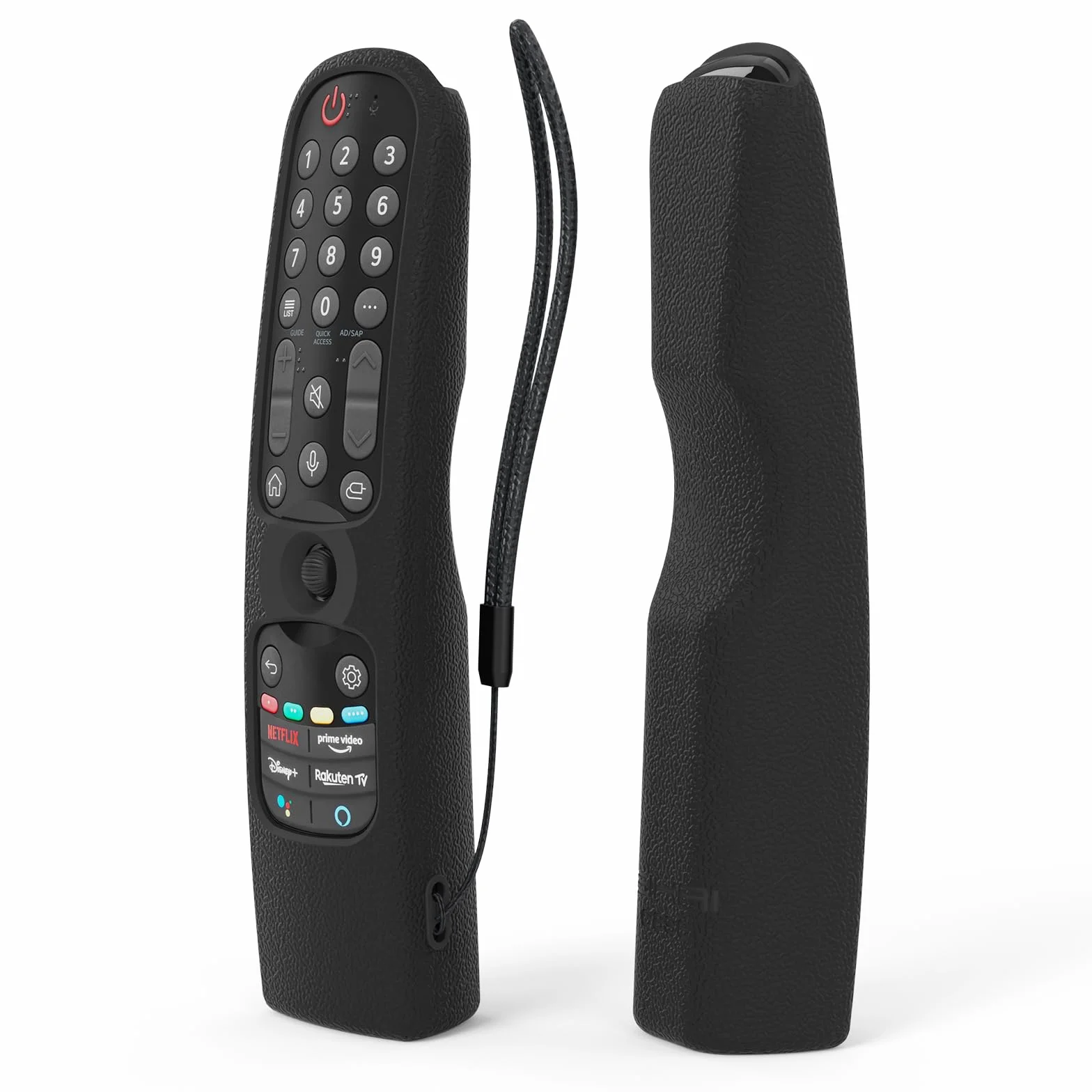 Custodia in Silicone Compatibile con LG Telecomando MR25GB MR24GN MR24GA MR23GN MR23GA MR22GN MR22GA MR21GA MR21GC,Cover per Telecomando LG,Guscio per TV 2025/2024/2023/2022/2021 (Nero)