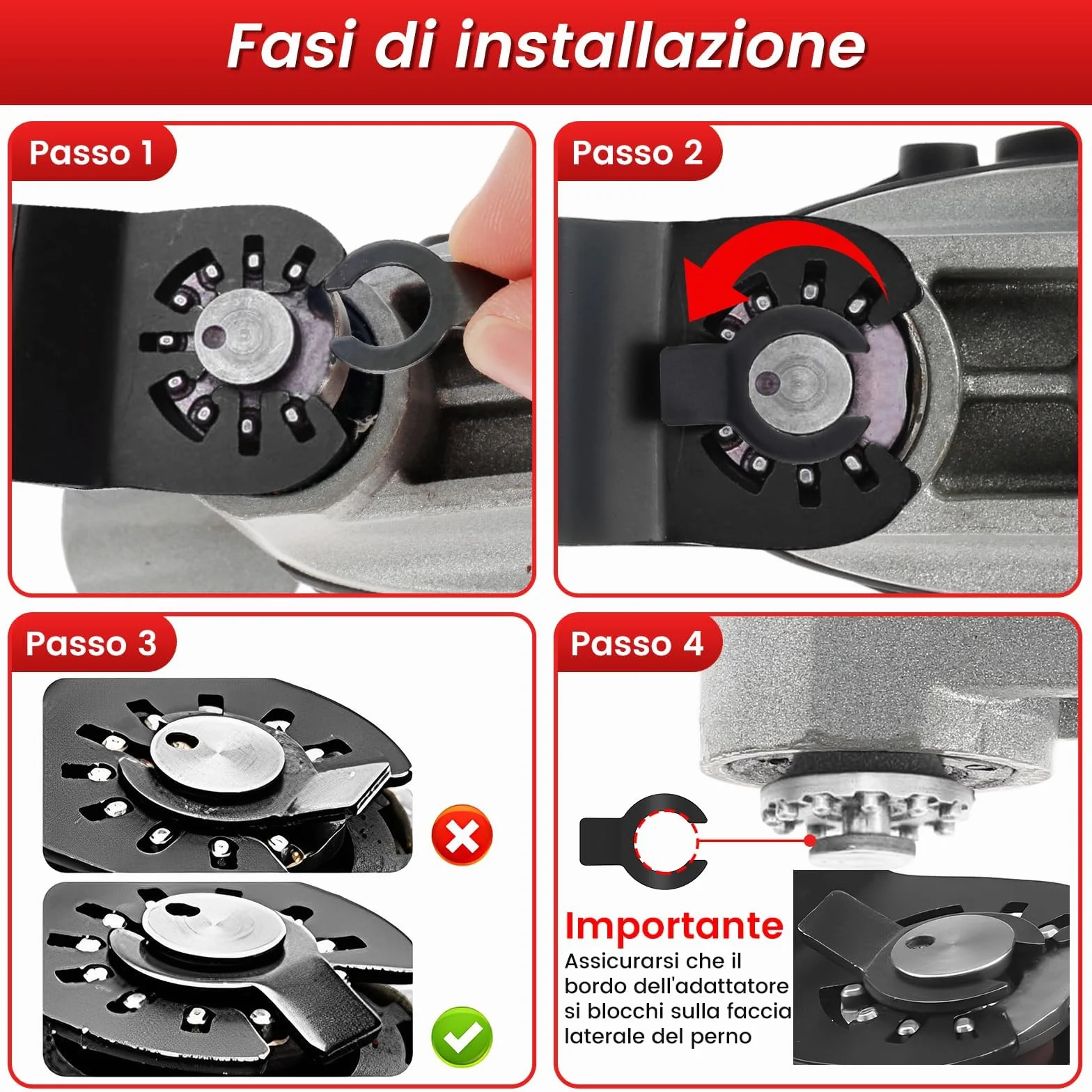 10Pezzi Titanio Lame Utensile Multifunzione Accessori per Utensili Oscillanti Lame Multifunzione Compatibili con DeW Makita Rockwell Bosch Milwaukee (10pz)