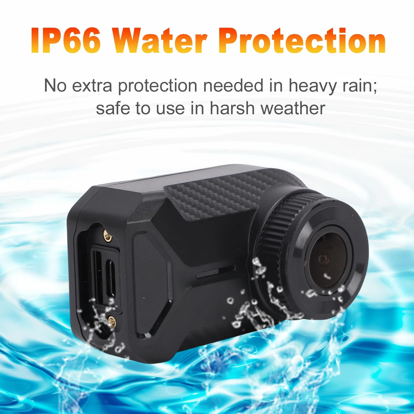 Shkalacar Dash Cam per Moto 2K, Registratore di Guida WiFi 2.4G con Registrazione in Loop e Controllo APP, Impermeabile IP66, per IOS e