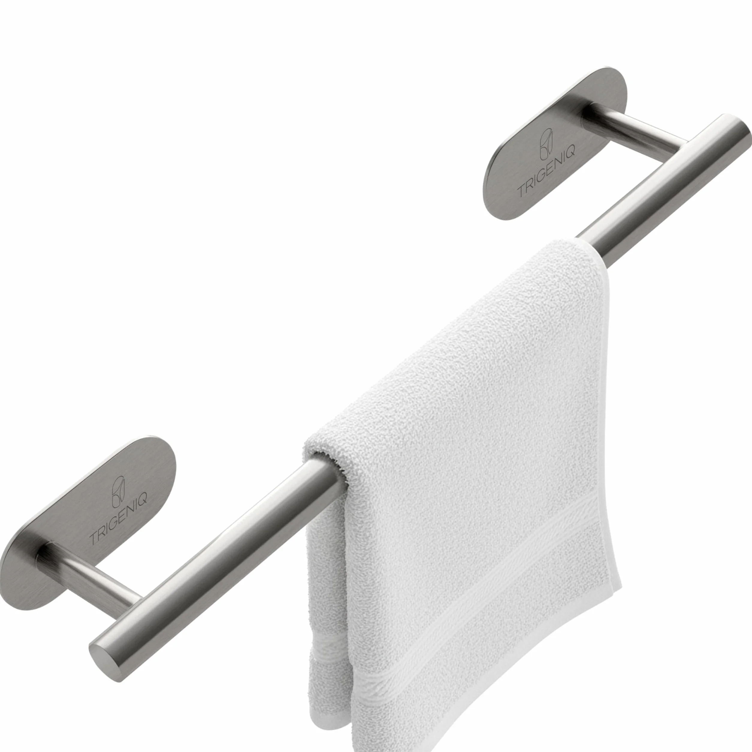 Porta Asciugamani Bagno Acciaio Inox Adesivo 40cm x 7,5cm - Extra Resistente