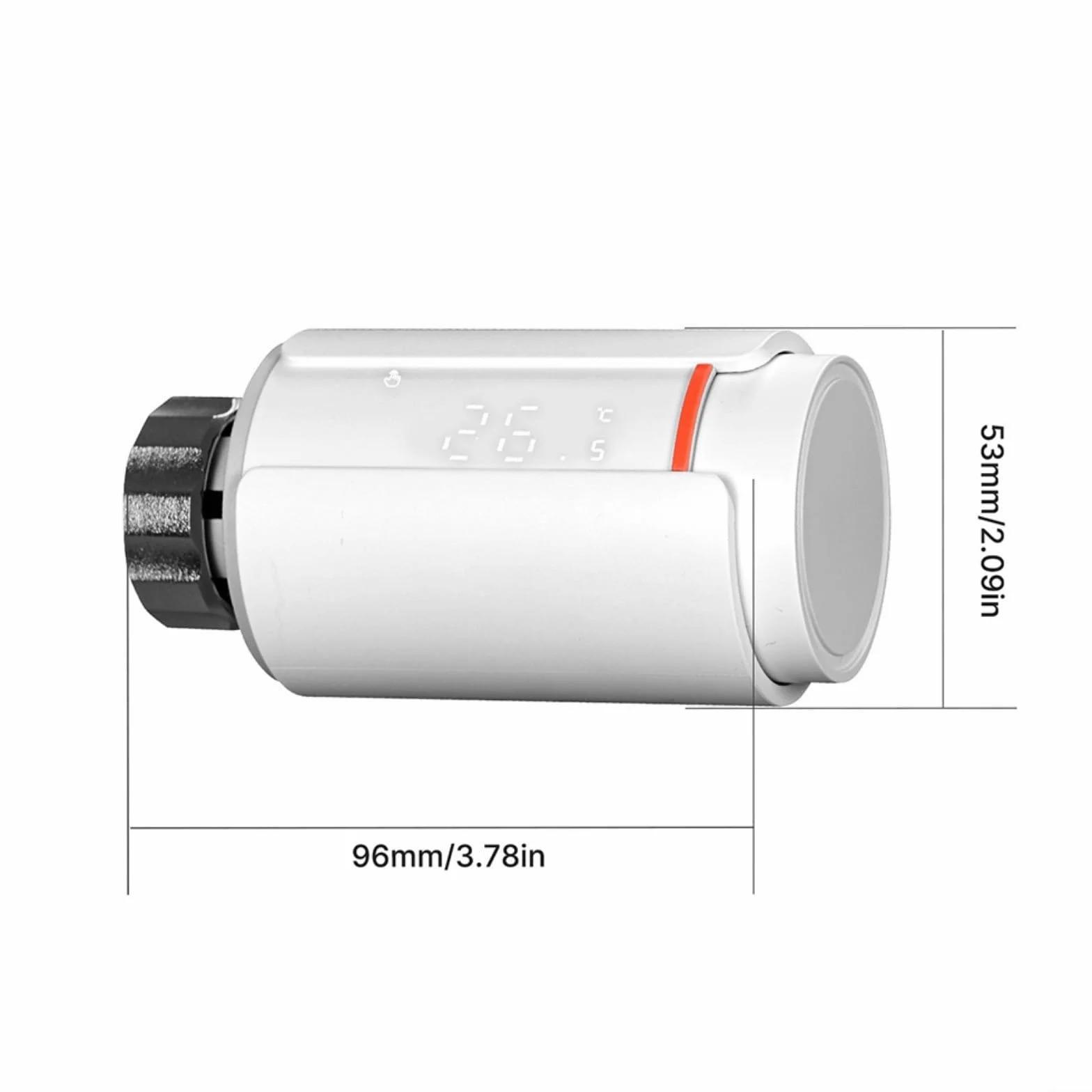 Valvola termostatica per termosifone, regolatore di riscaldamento programmabile, con display LCD, per risparmio energetico domestico, in tempo reale e app