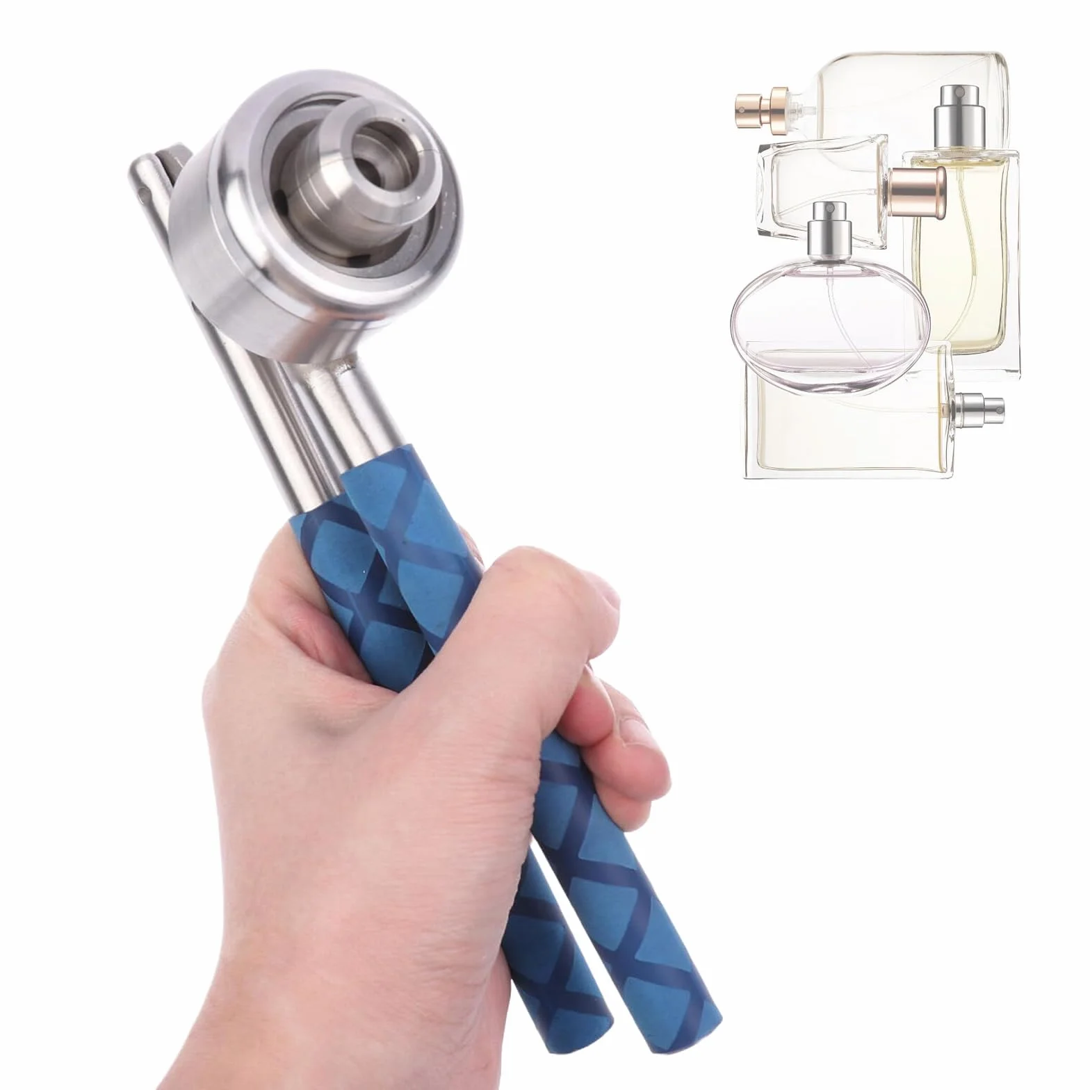 Crimpatrice manuale per fiale 13-20mm, sigillatrice per flaconi spray profumi con impugnatura antiscivolo