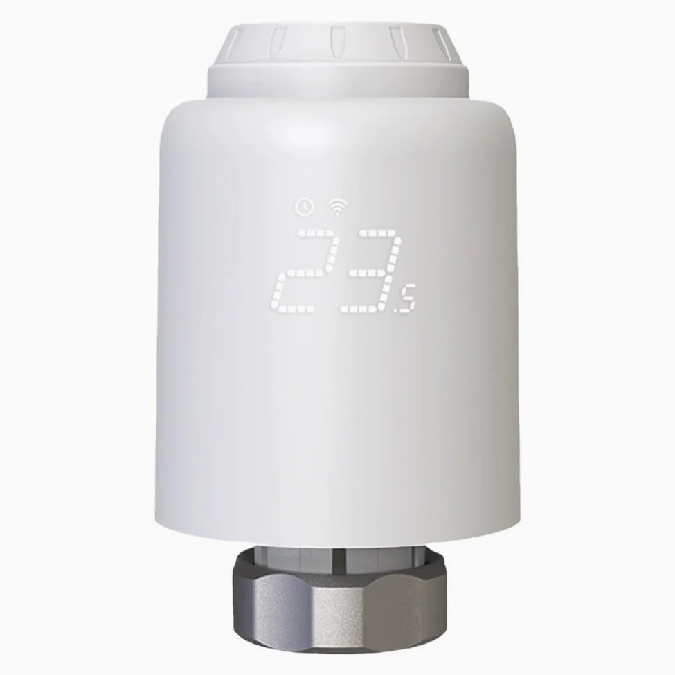 FACAIIO Valvola termostatica per termosifone, WiFi, regolatore di temperatura per Smart Home, per TUYA Smart App, 6 adattatori inclusi