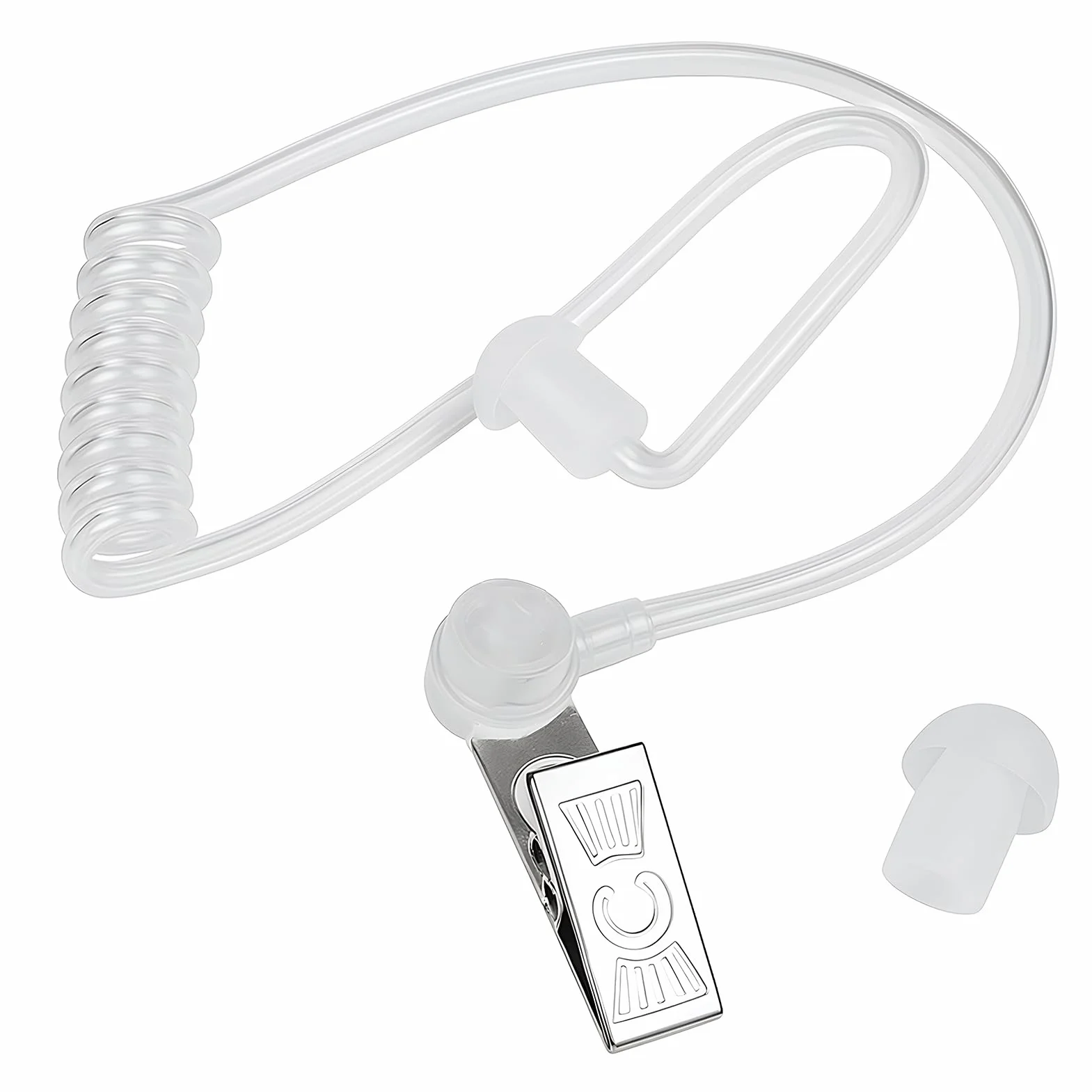 1 PCS Auricolari Walkie Talkie Con Microfono Con Pulsante Ptt, Cuffie Sicurezza Acustiche Invisibili per Radio Bidirezionali, Compatibili Con Radio Ricetrasmittenti, Ideali per Ambienti Rumorosi