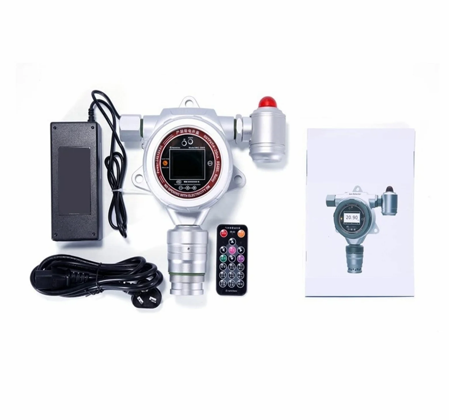 Misuratori della qualità dell'aria, Rilevatore di gas ozono portatile, 0-10 ppm, 0-100 ppm, misuratore portatile for tester O3 con display LCD digitale, include allarmi acustici e visivi(0-10ppm)