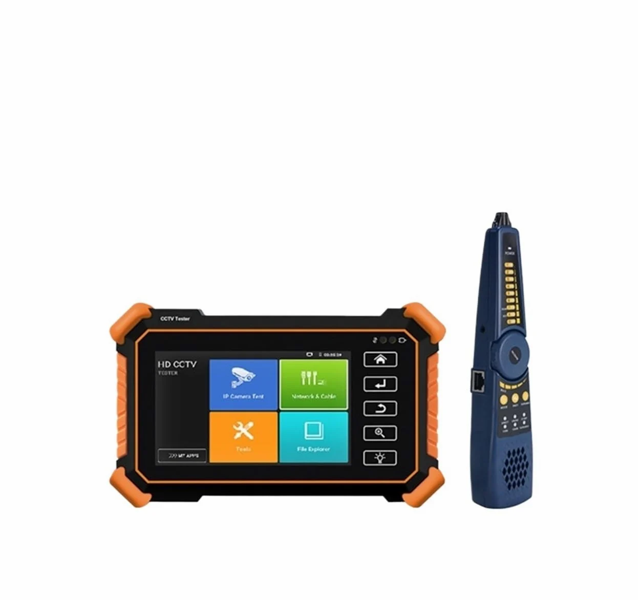 Tester per Telecamere CCTV, Telecamera IP CCTV Tester AHD CVI TVI SDI 5 Pollici Touch 4K VGA Ingresso Sicurezza Poe IPC Tester Cftv Mini Monitor Portatile Tester(IPC-1900C Plus)