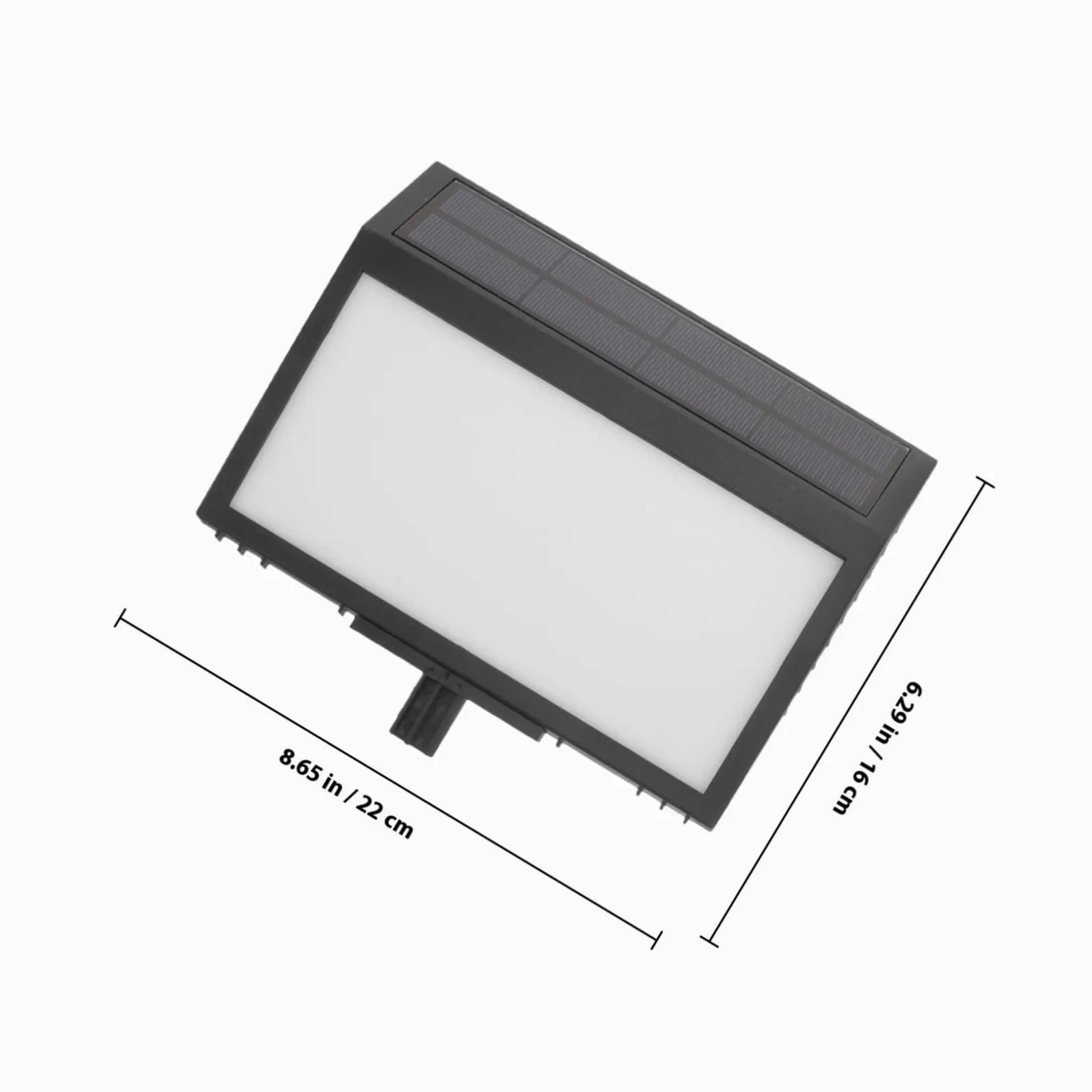PRETYZOOM Lampada Esterna Solare LED Display Digitale Chiaro e Sensore Crepuscolare, Targa Numero Civico in Plastica Nera per Illuminazione Casa Giardino