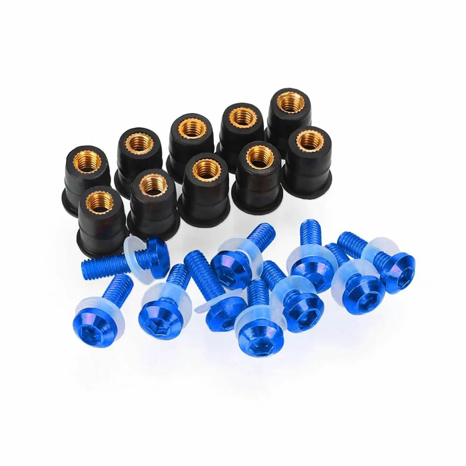 Generico 10 PZ 5mm Parabrezza Bulloni Vite Compatibile con X-ADV 750 2017-2024