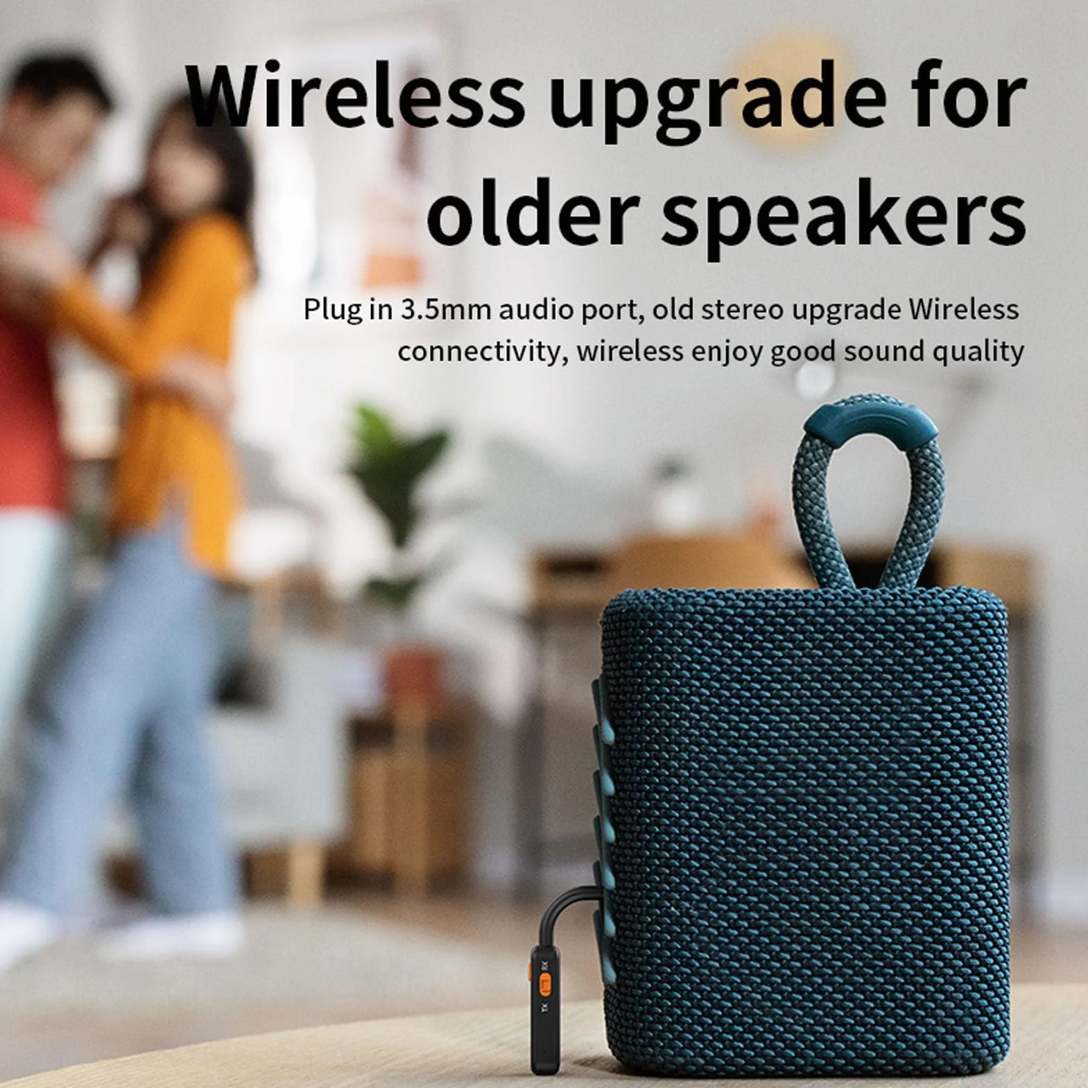 Goshyda Adattatore Bluetooth Wireless per Aereo, Versione 5.4 con Tappo Aereo, Aux da 3,5 Mm per la Palestra da Viaggio Stereo a Casa, Durata della Batteria Lunga