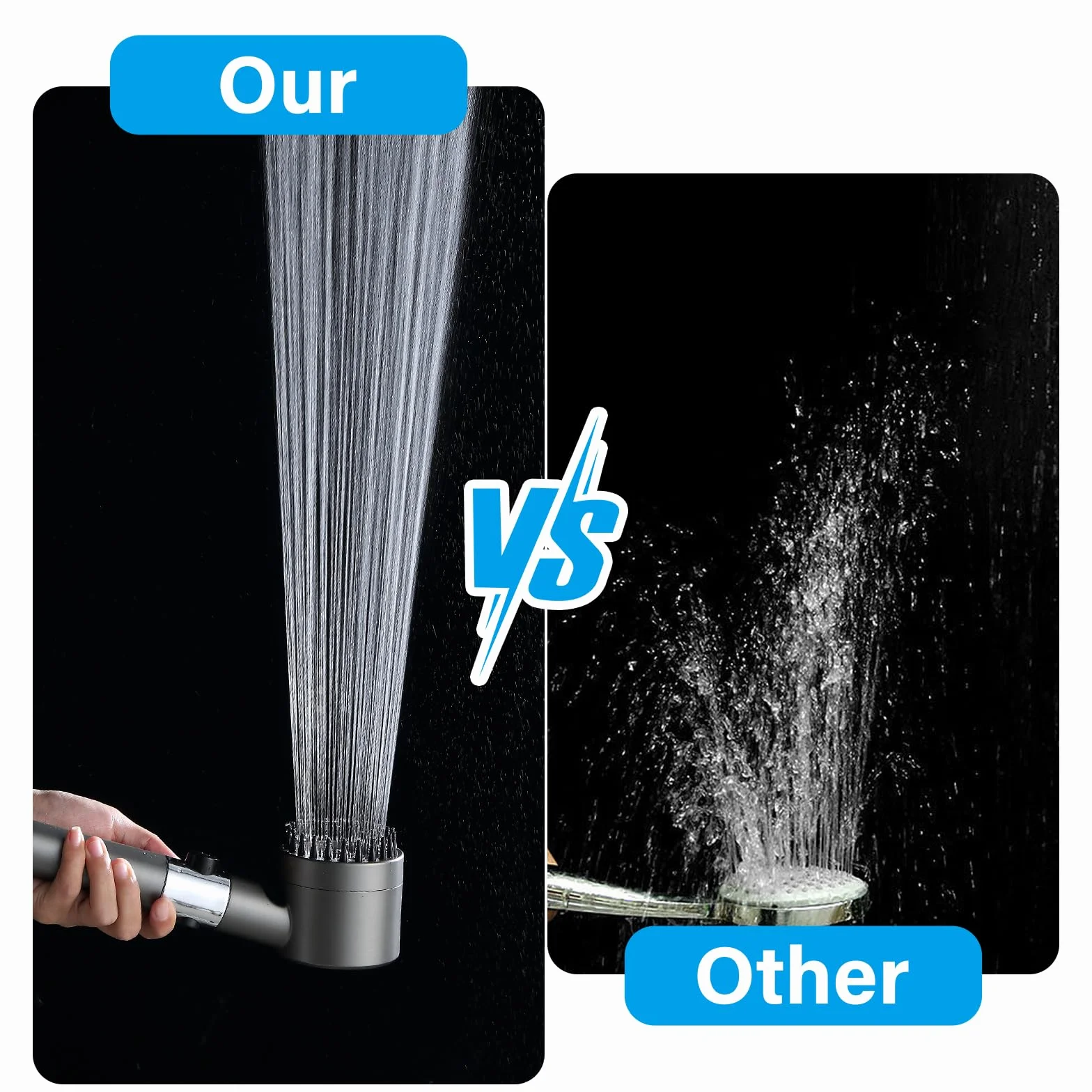 Soffione Doccia Anticalcare Doccia Soffione Doccia Risparmio Idrico con filtro