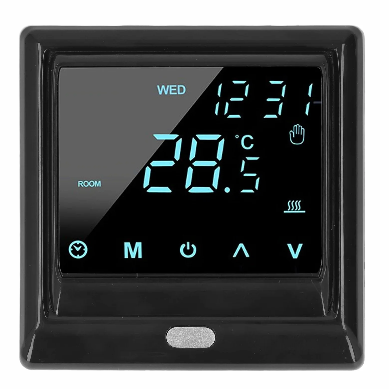 Gonetre Termostato Intelligente con Touchscreen LCD, Telecomando con App WiFi per Il Riscaldamento Domestico | Custodia in ABS, Sensore , Compatibile AC85-250V, Doppio Funzionamento Tramite Touch o App , capacità di Carico 16A