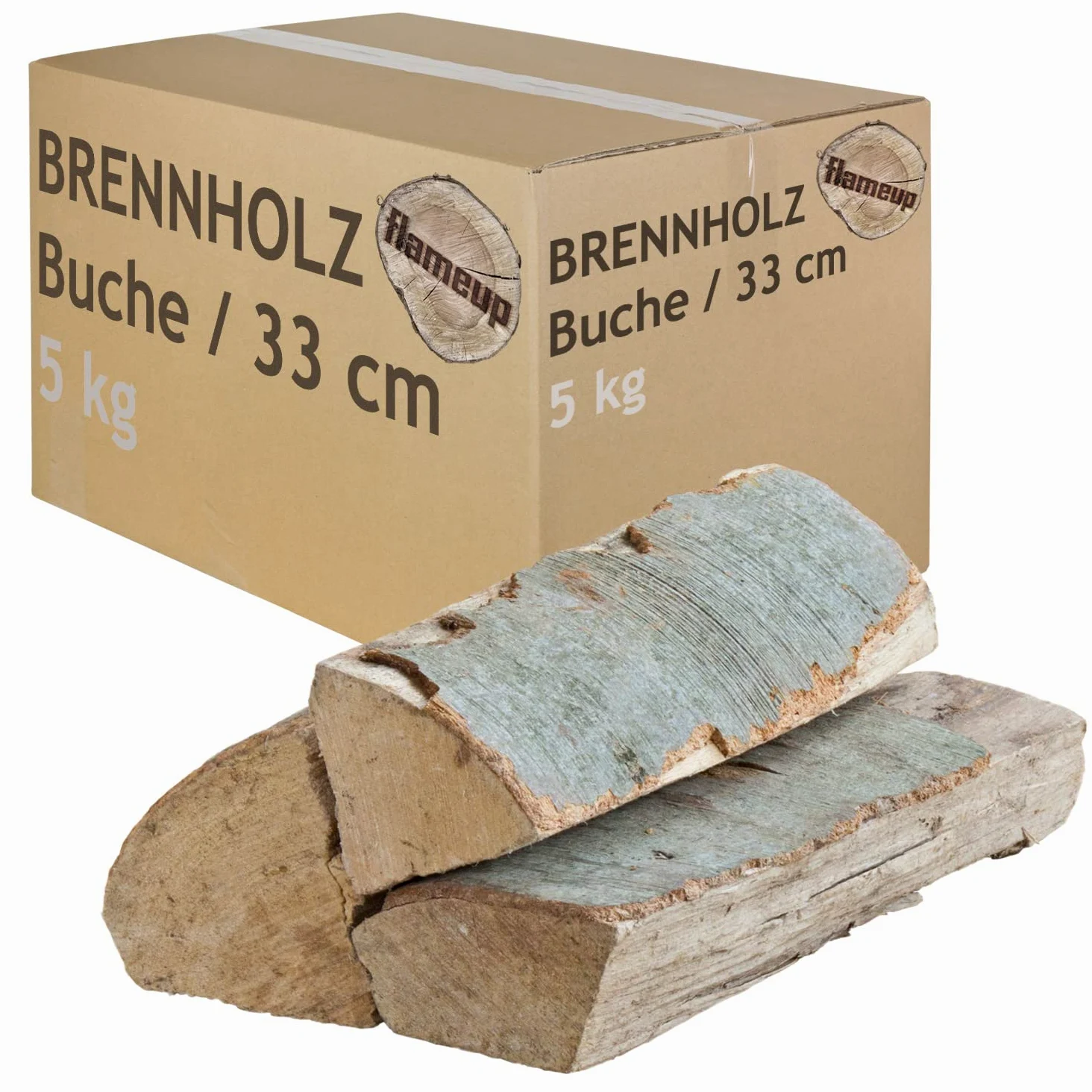 Legna da Ardere Selezione 5-500 kg Per Stufa e Camino Braciere Griglia Cestello per il Fuoco Ceppi 33 cm Flameup, Numero:500 kg