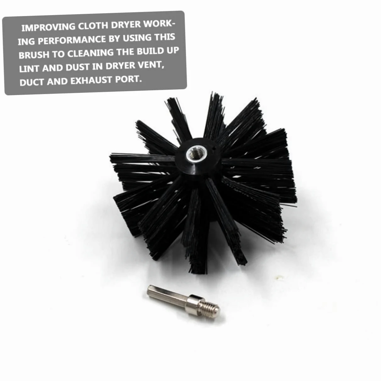 Alipis Scovolino Canne Fumarie in Nylon Manico in Legno la Pulizia di Condotti e Tubi Asciugatrice, Set Flessibile per Spazzola Pulisci Fumaria e Resistente