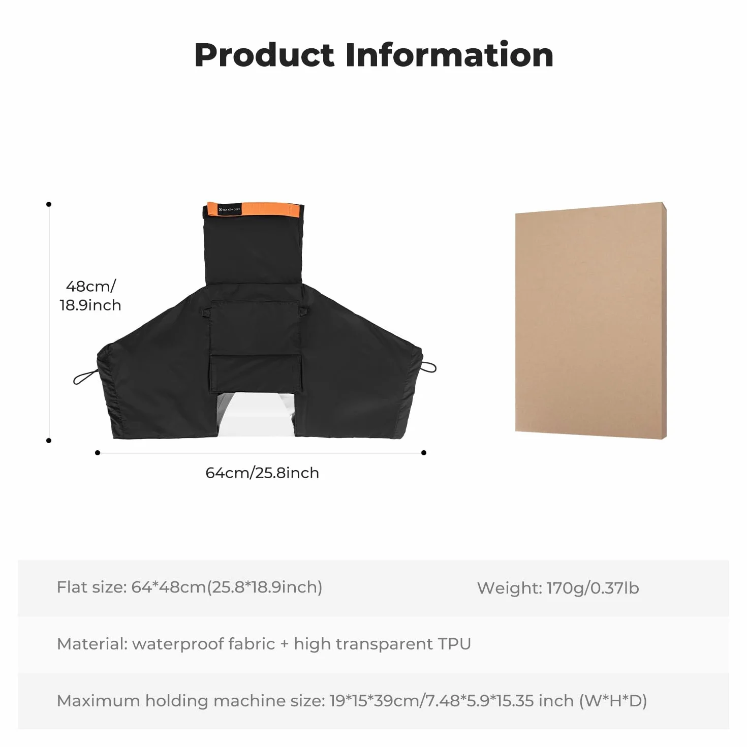 K&F Concept Copertura Antipioggia per Fotocamera, impermeabile antipolvere fotocamera copertura di protezione raincover per Nikon Canon Sony fotocamera DSLR