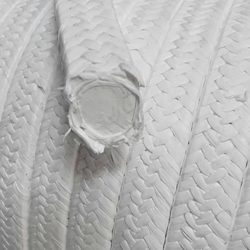 Corda in fibra di vetro per stufe, Guarnizione di compressione intrecciata in PTFE bianco, larghezza da 4 x mm a 20, lunghezza 1 M/2 M | 2MX20MMX20MM