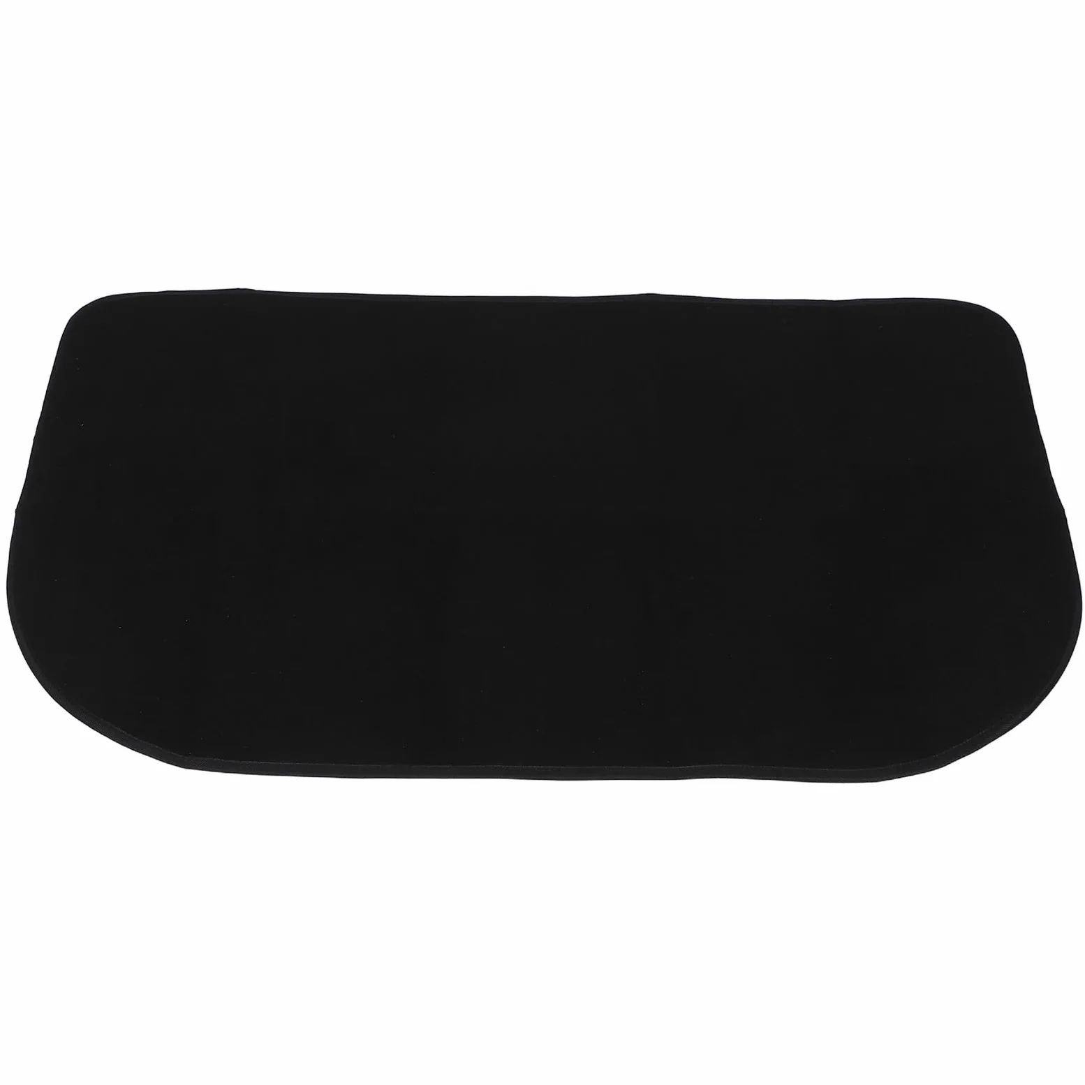 Levemolo Tappeto Ignifugo per Focolare a Forma di Mezza, Resistente al Calore, in Poliestere e Pvc, Protezione per Pavimenti Interni di Caminetti Moderni