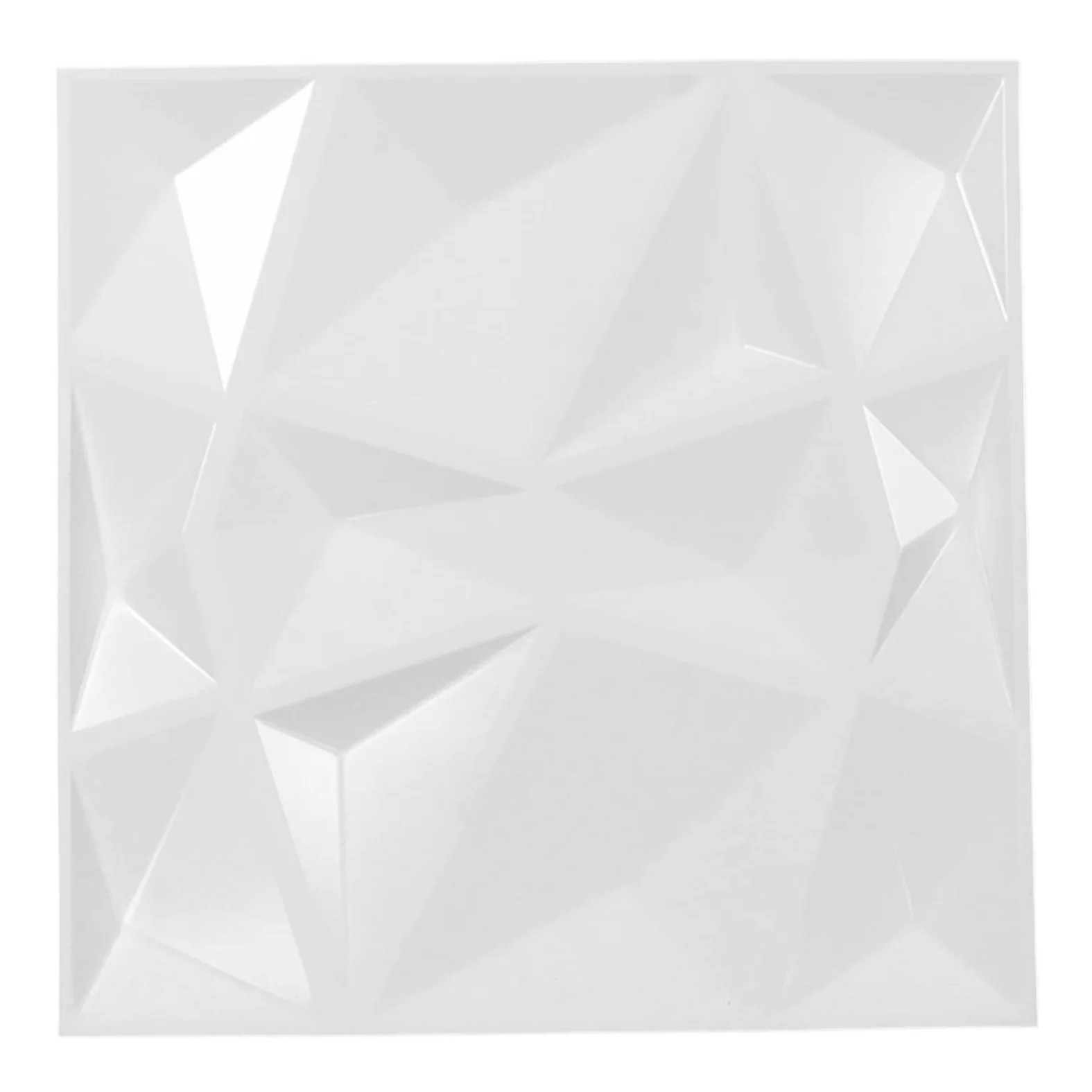 12 PZ Pannelli 3D Decor Pannelli da Parete 3D PVC Pannello da Parete 3D PVC Decorativo, 19 Pannello Strutturato Bianco da 7 Pollici per Decorazioni Interne, Pannello