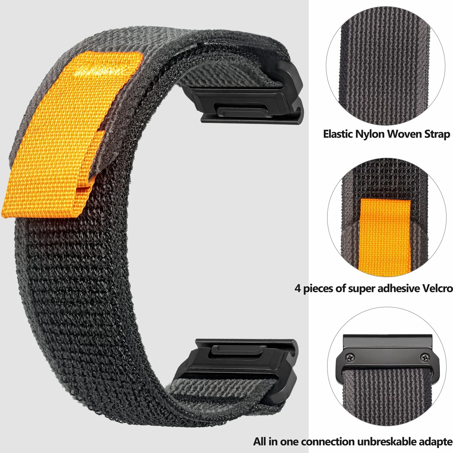 torbollo Watch Band compatibile con Garmin, cinturino sportivo intrecciato per fēnix/Forerunner/Approach/MARQ/quatix/D2 Series cinturino di ricambio robusto per gli uomini