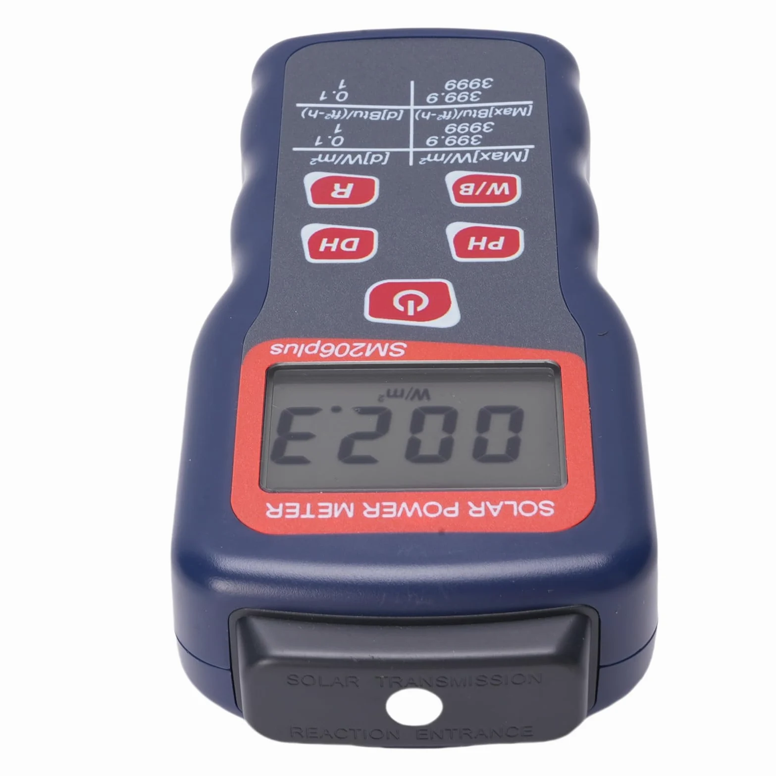 Jeffergarden Tester Digitale di Energia Solare, Misuratore di Energia Solare con Misurazione Accurata per Ricerca, Uso Sul Campo, Display a Doppia unità