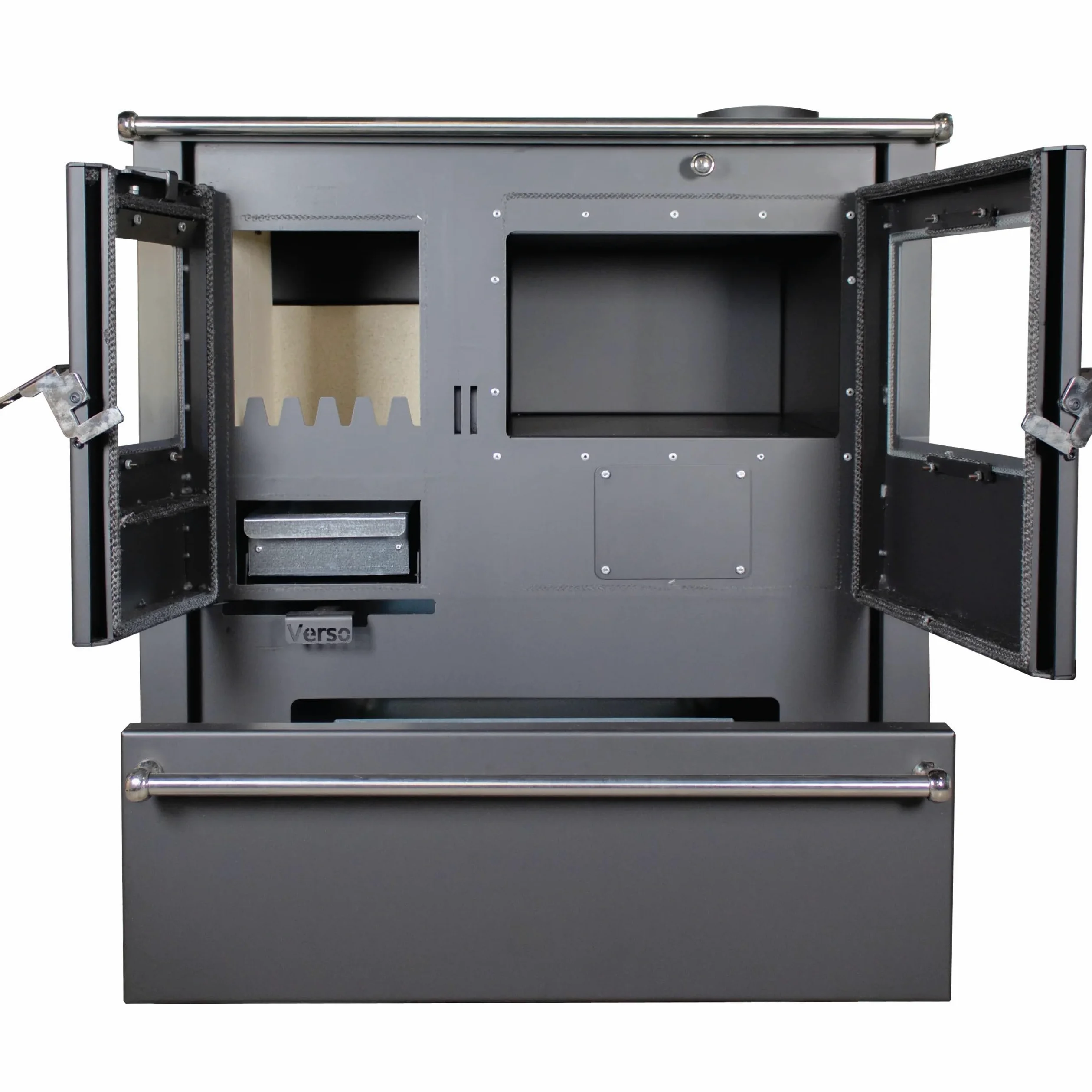 EEK A+ – Verso CS Plus stufa da cucina stufa a legna 7,7 kW – nero