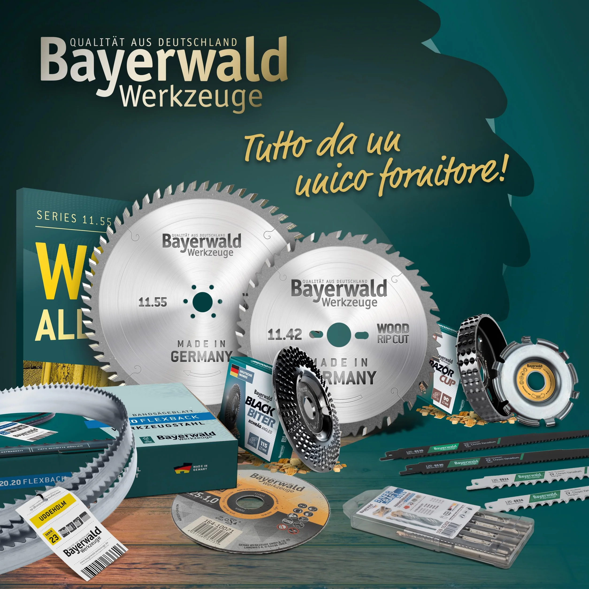 Bayerwald Uddeholm - Lama per sega a nastro temprata, 2630 x 15 x 0,5 x 6, per tutti i tipi di legno/sega a nastro adatto per campi e molto altro ancora.