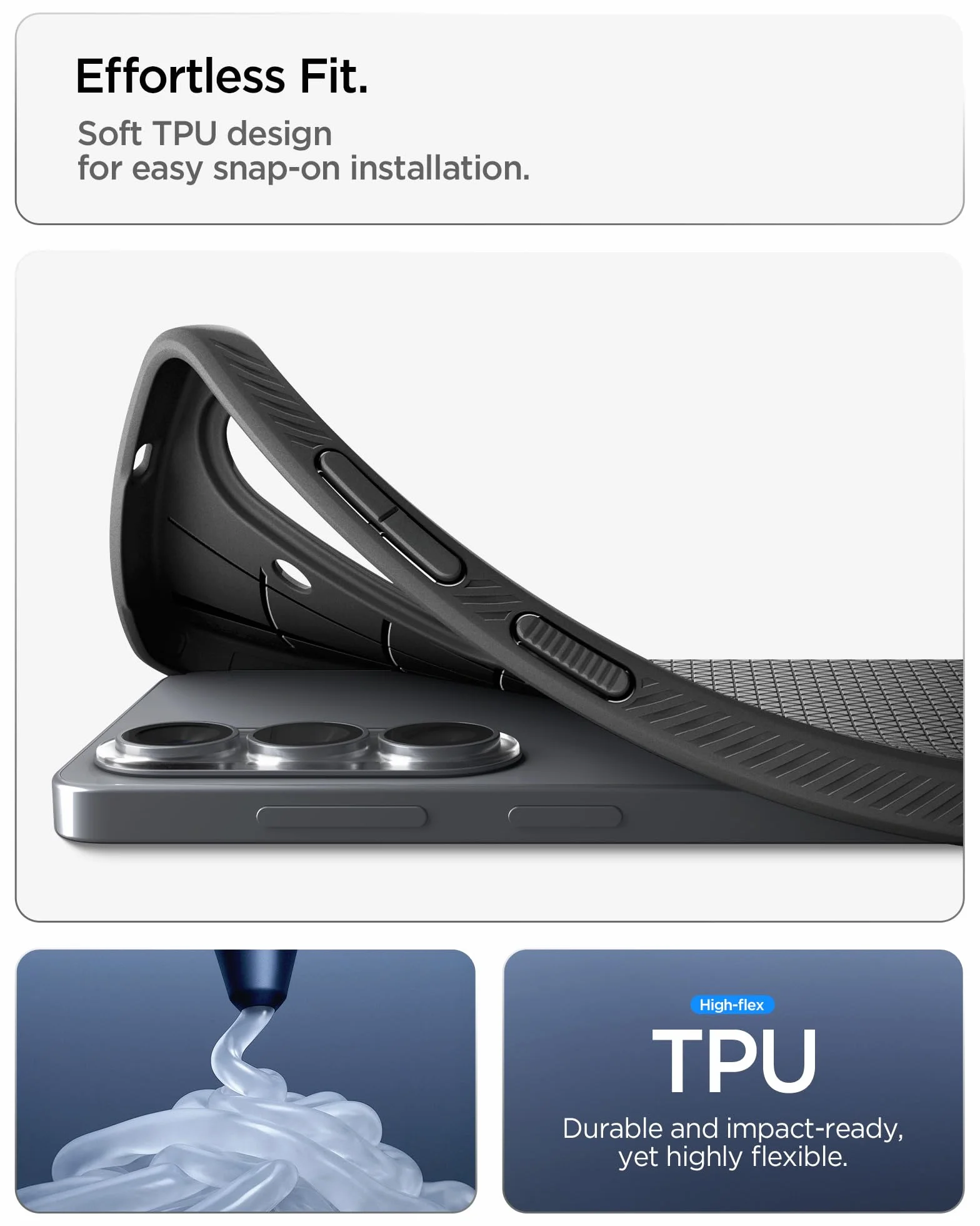 Spigen Cover Liquid Air Compatibile con Samsung Galaxy S26 - Nero Opaco