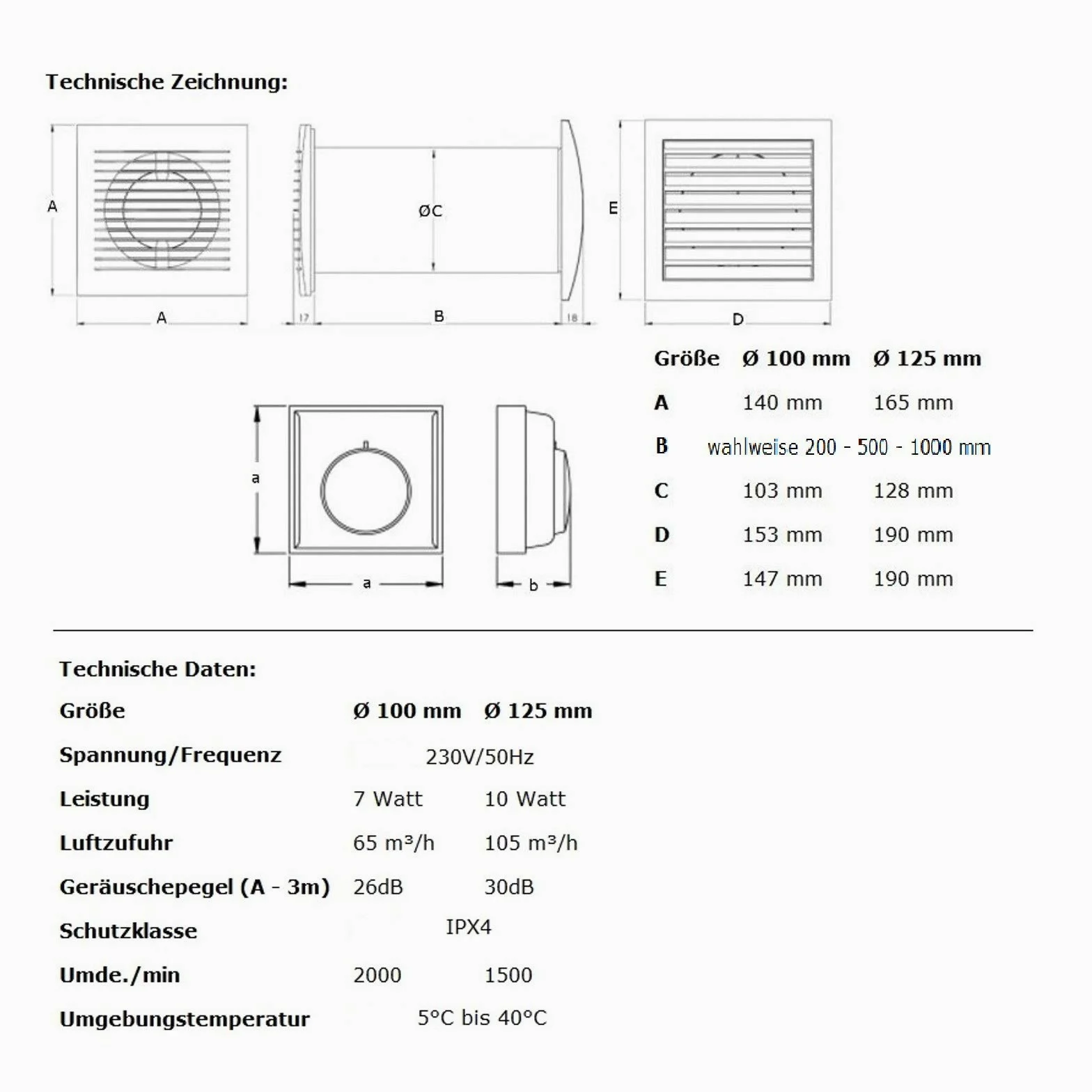 VONLIS® - Termoventilatore da parete