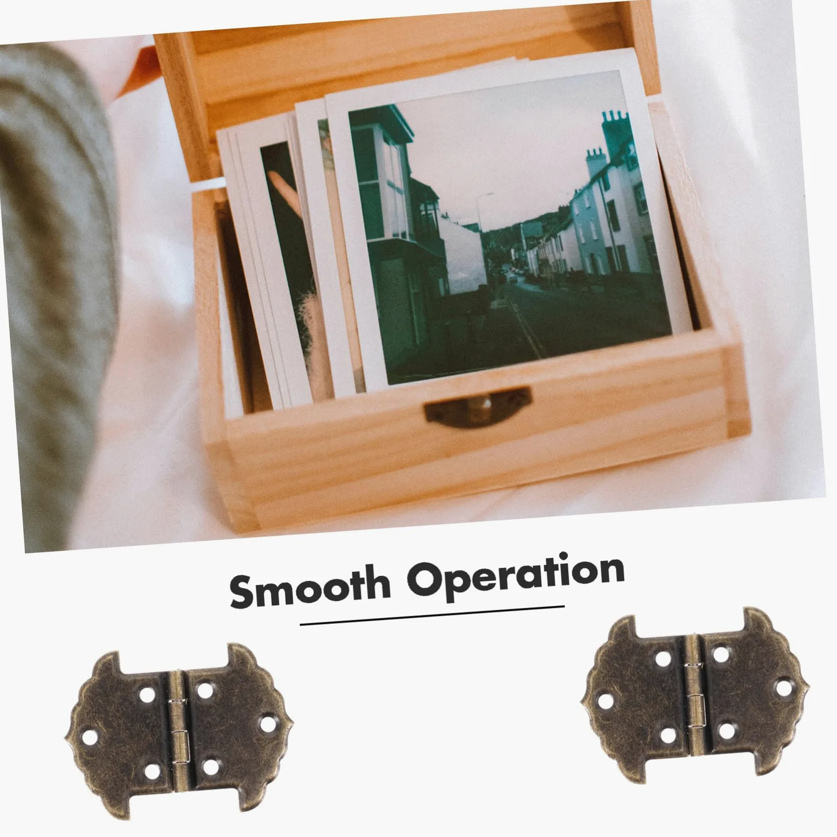 4 Set Cerniere Decorative Retro Per Scatole E Cerniere Piccole Per Progetti Da Te Per Scatole Vino E Armadi Design Antico E Resistente Facili Da Installare 20 Pezzi * 4
