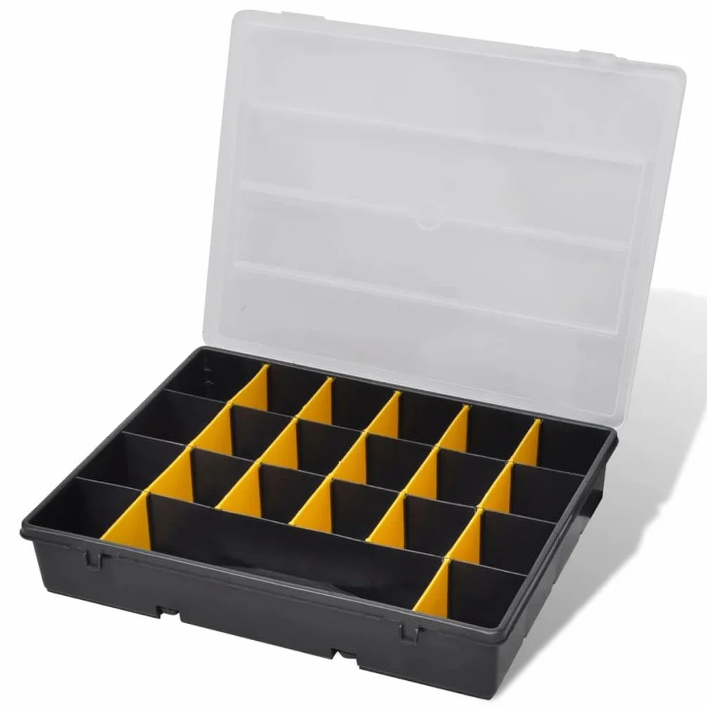 vidaXL Box magazzino cassette assortite 6 pezzi