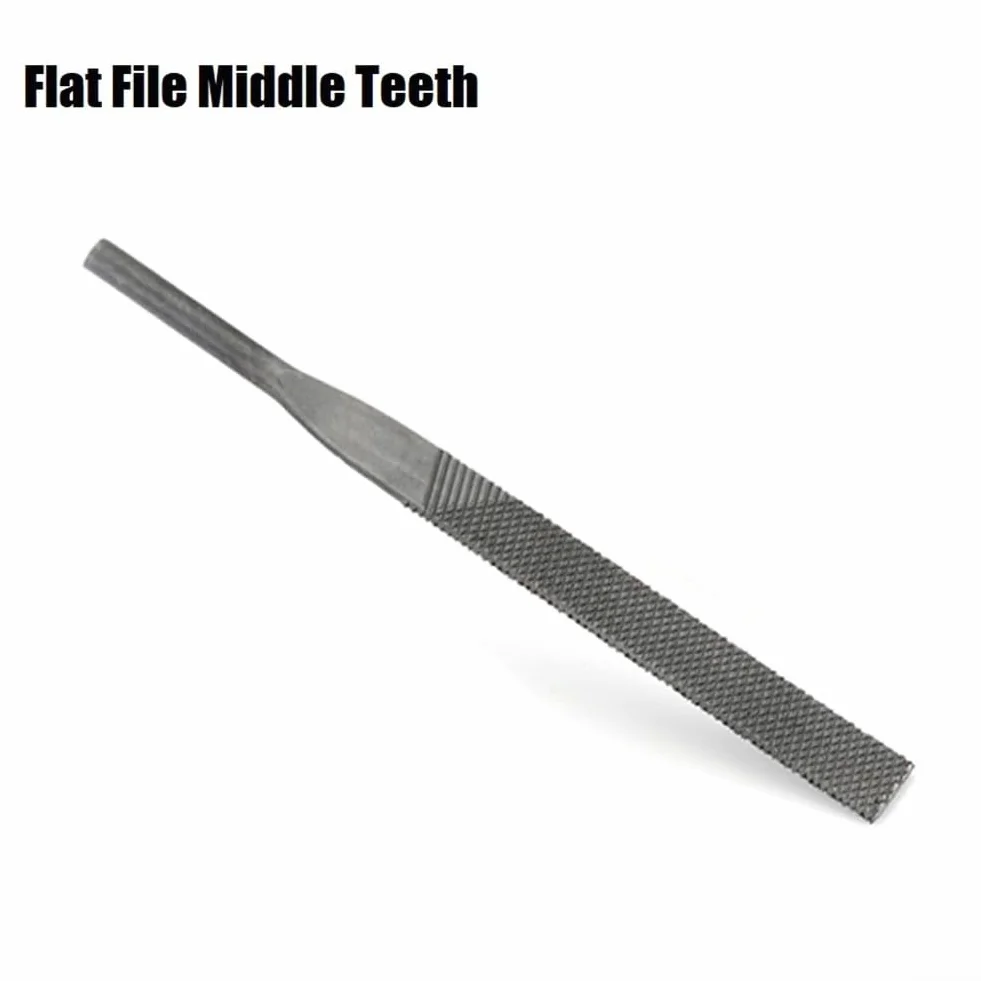 Lima piatta 5 x 140 mm denti medi per intaglio e sbavatura