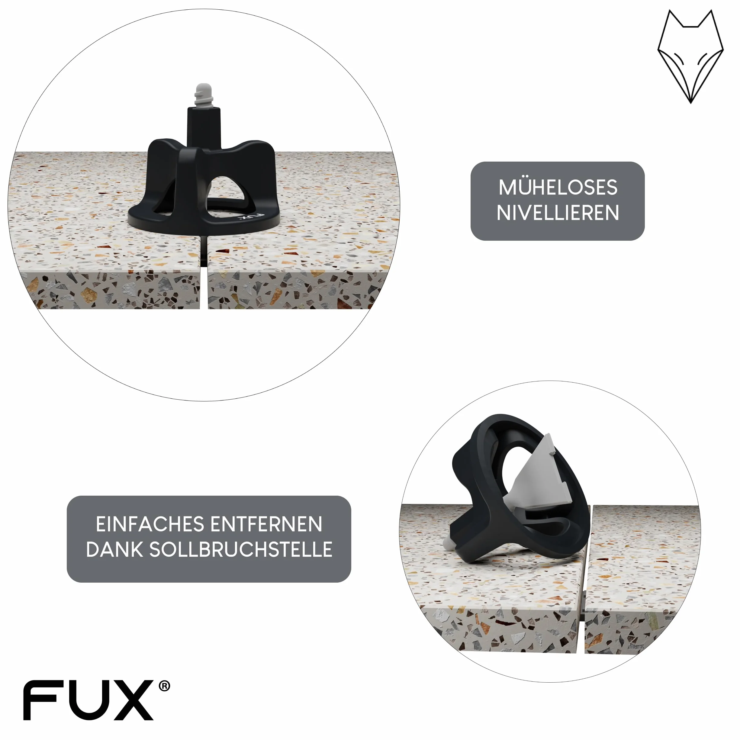 Kit livellamento piastrelle 2mm 100 dadi 200 viti 300 pezzi FUX