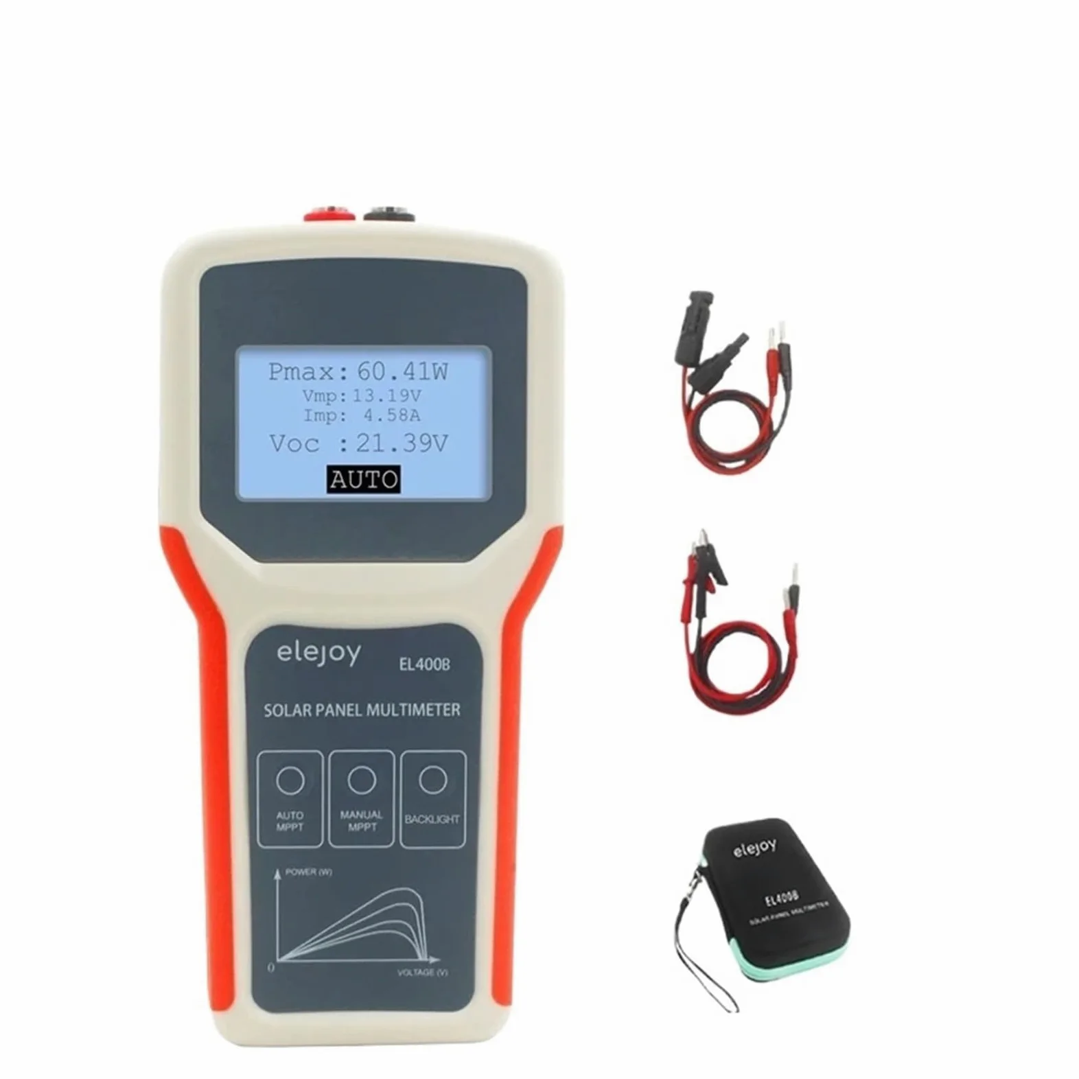 Tester per cavi in ​​fibra ottica EY1800W/EY1600W/EY800W/EL400B Tester For Pannelli Solari Multimetro For Pannelli Fotoelettrici Strumento Di Rilevamento MPPT Automatico/manuale Voltmetro(400W)