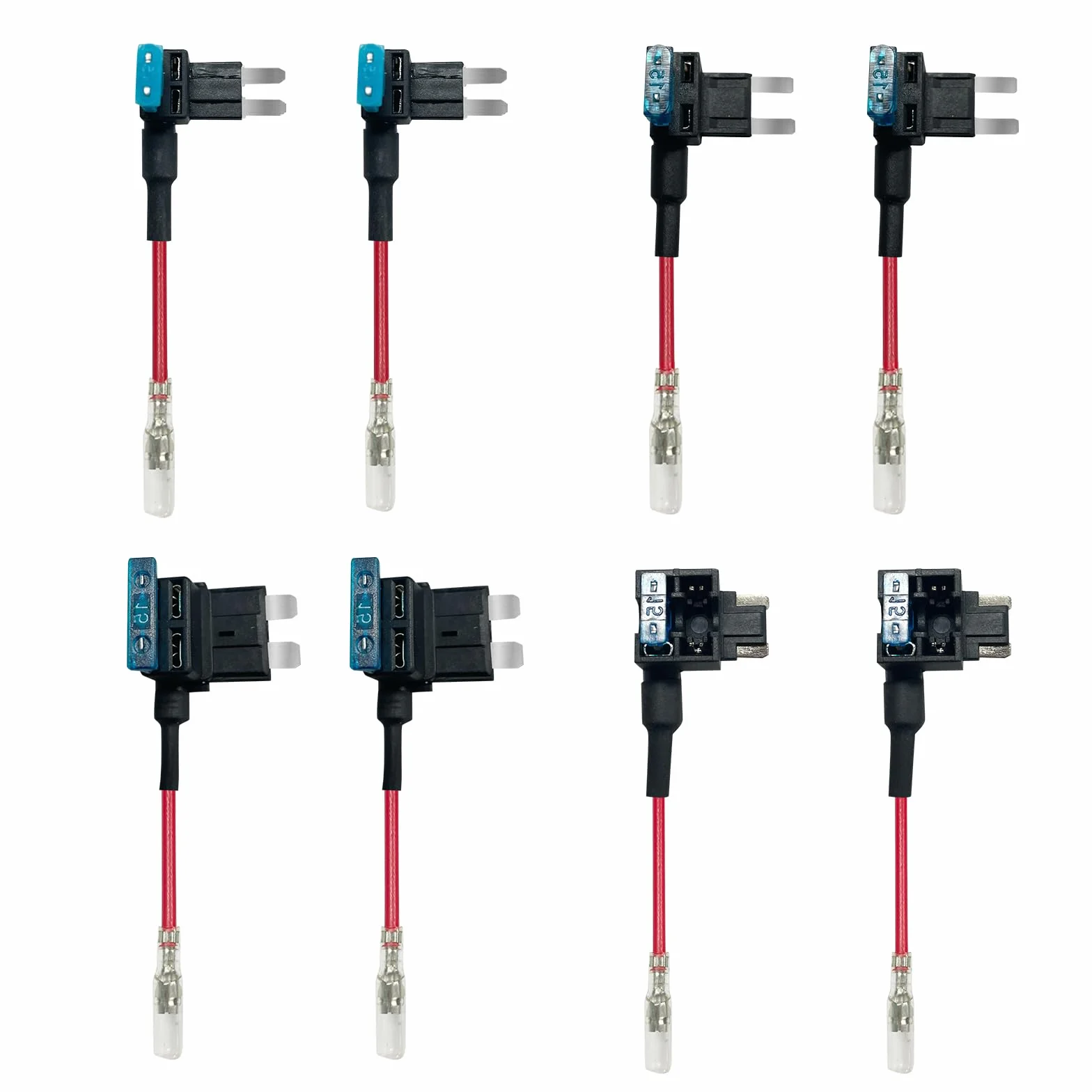 REDTIGER F7N Kit di cavi Rigidi per Dashcam Porta USB C per Telecamera da Cruscotto Kit di cavi di Ricarica per auto da 12V - 24V a 5V con set di Fusibili, Protezione da Bassa Tensione per Dashcam Dop