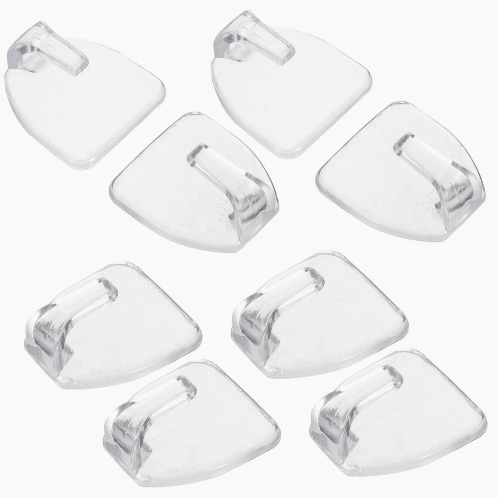 Mikikit 40pezzi Ganci Adesivi Trasparenti Da Parete Da Ganci Pratici Per Asciugamani e Accessori Cucina e Bagno Resistenti Su Superfici Lisce