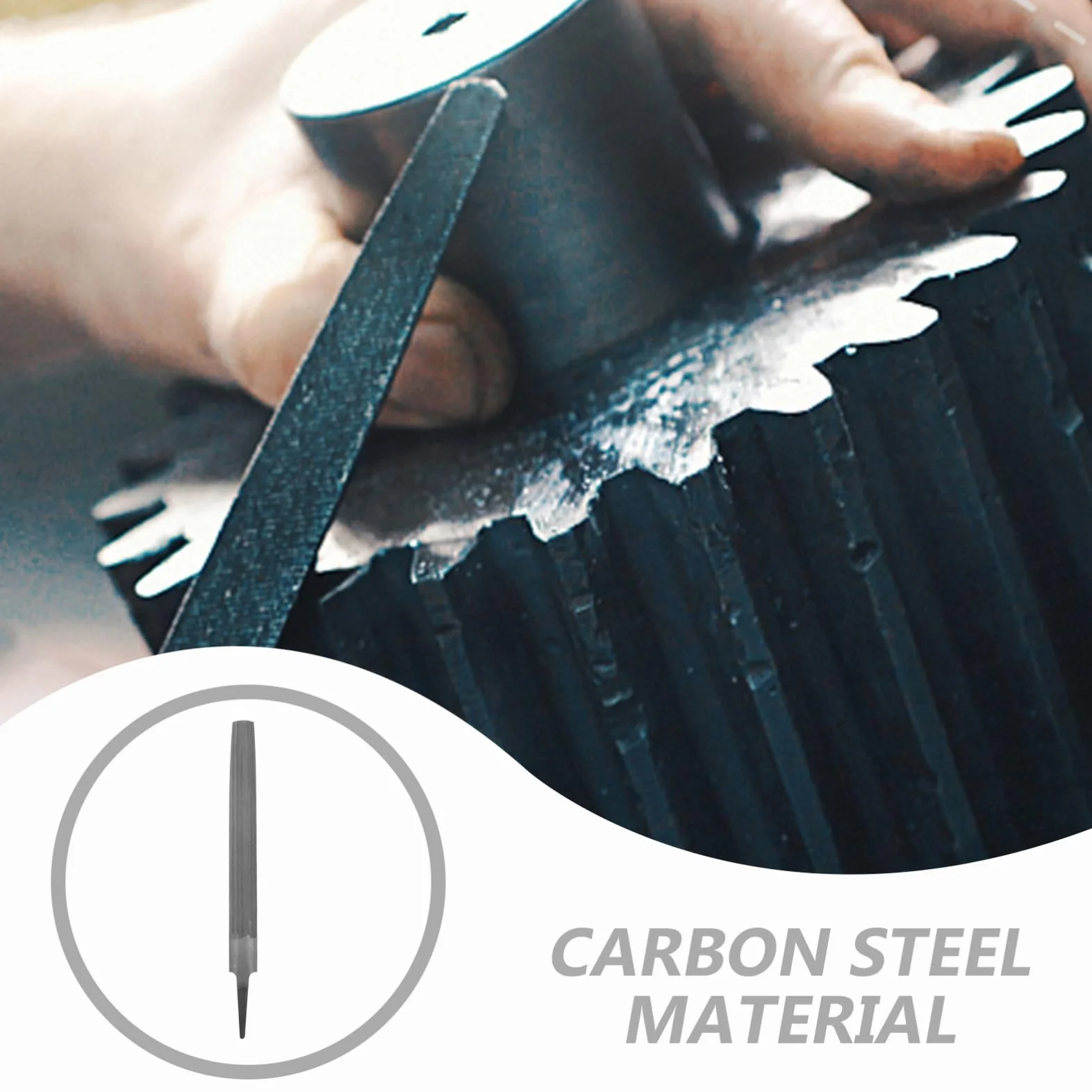 UKCOCO 5 Pz Lima Semicircolare Semitonda Acciaio Al Carbonio
