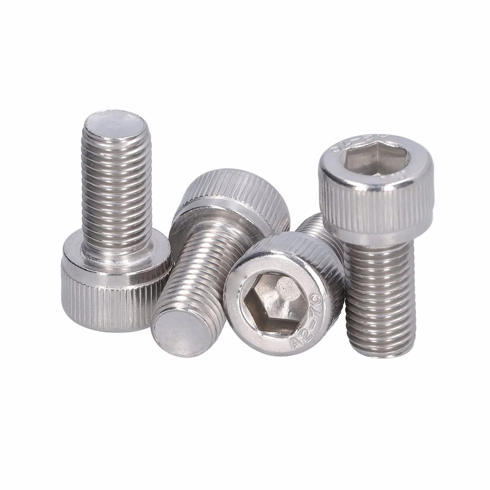 Bullone Esagonale M10x1.25 Acciaio Inossidabile A2 Vite a Passo Fine 4 Pezzi