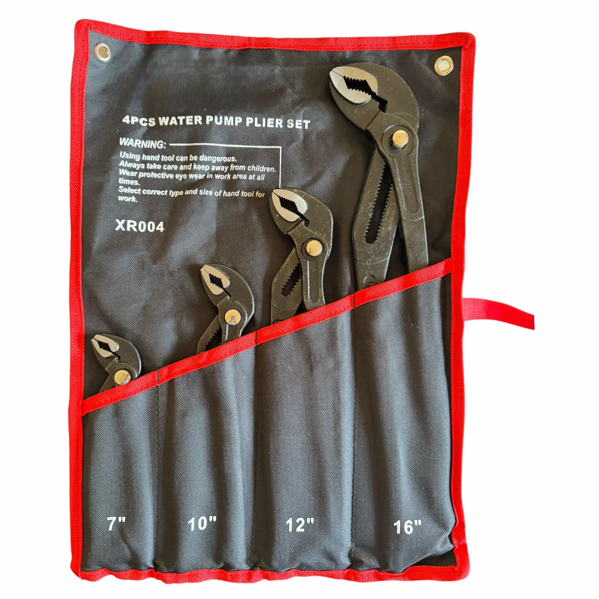 Pinze Pappagallo Regolabili 175-400 mm Set 4 Pezzi, Chiave per Tubi e Dadi, Uso Professionale