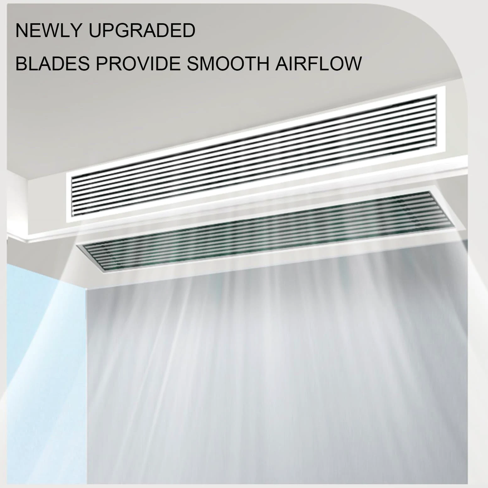 Griglia di ventilazione centrale per aria condizionata in ABS con alimentazione dell'aria regolabile, ideale per bagno di casa e ufficio