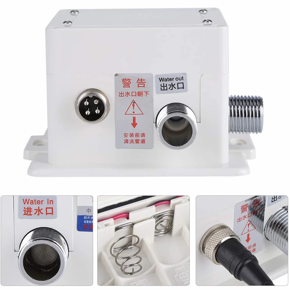 Rubinetto automatico a infrarossi per lavello bagno con scatola di controllo