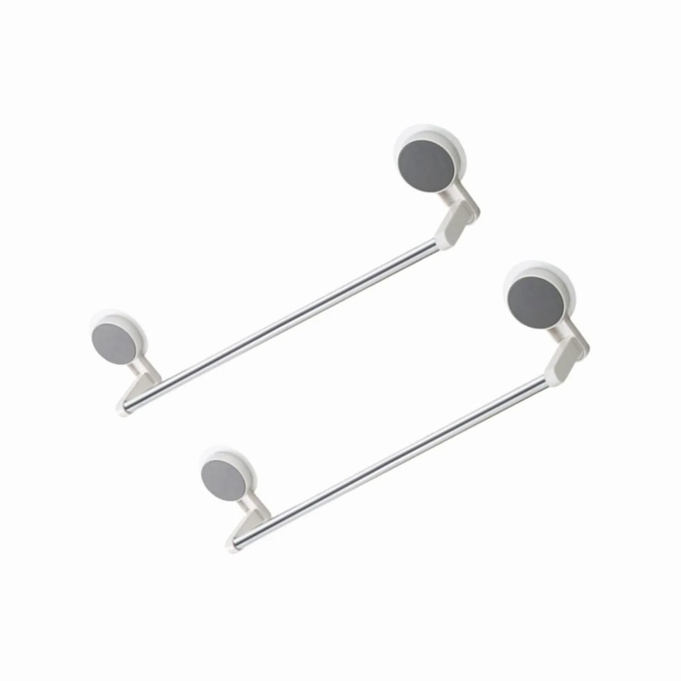 2 pezzi anello per portasciugamani per appendiabiti, portapiatti, piatto, parete singola, per lavabo, organizer, copertura, bianco, da appendere, bagno, in acciaio, mano di support