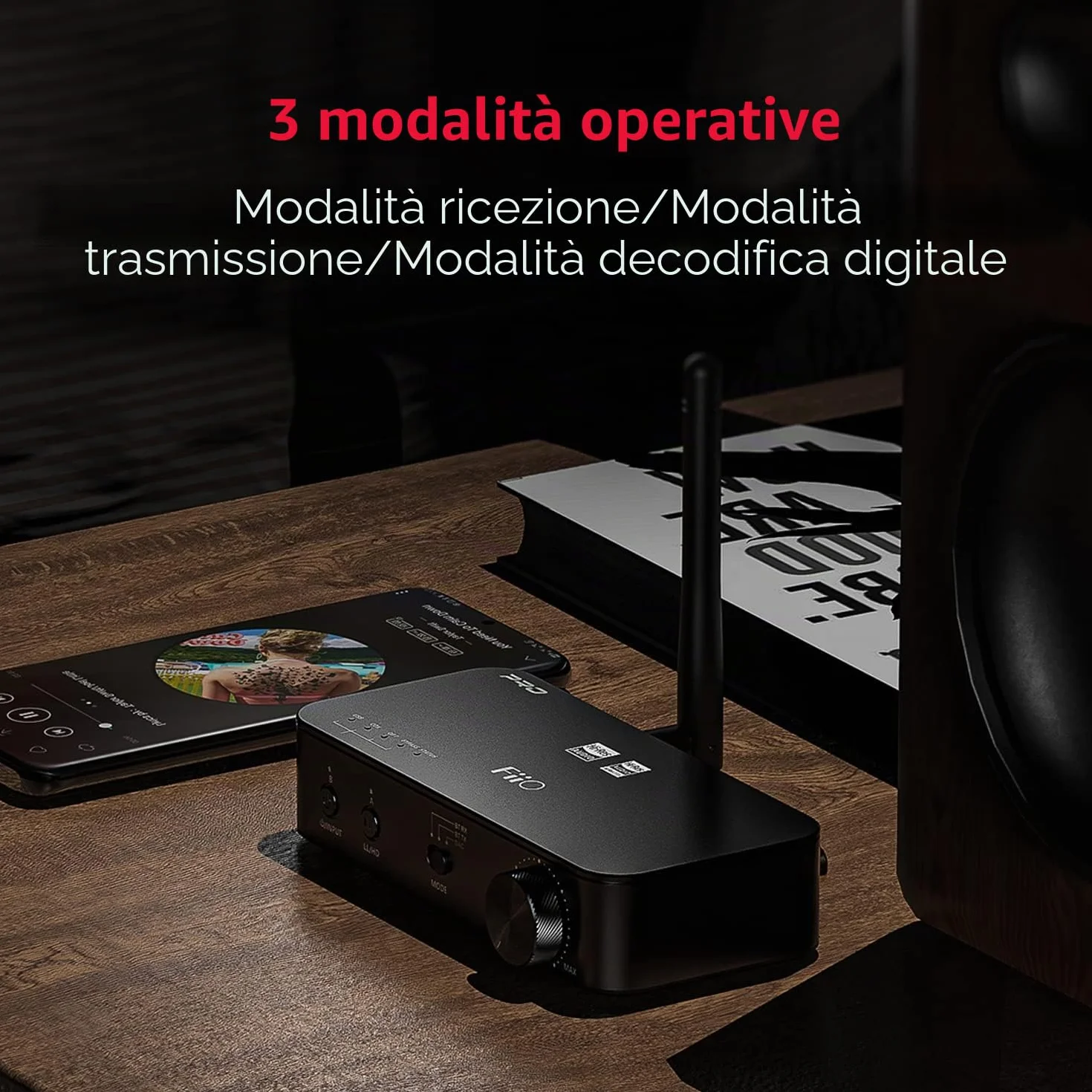 FiiO Trasmettitore/ricevitore Bluetooth ad alta risoluzione BTA30 Pro TX/RX con supporto LDAC