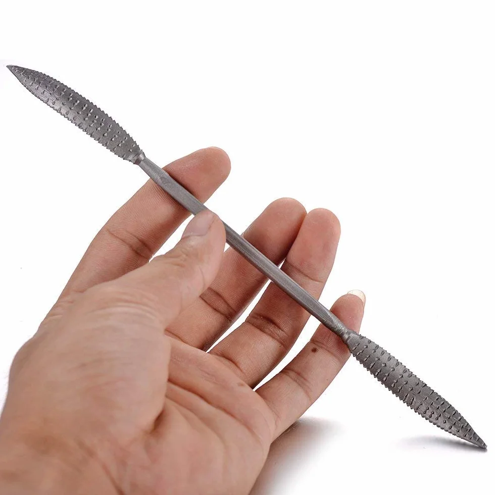 8 PZ 5.5 X 200mm Doppia Estremità Riffler Legno Rasp File Set Lavorazione Del Legno Intaglio Rasatura Rasatura Utensili
