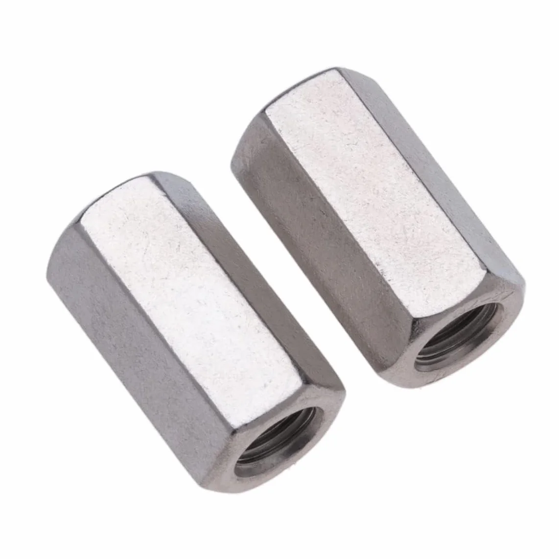 M5 Dadi di Accoppiamento Esagonali 15mm 8mm Acciaio Inossidabile DIN 6334 10 Pezzi