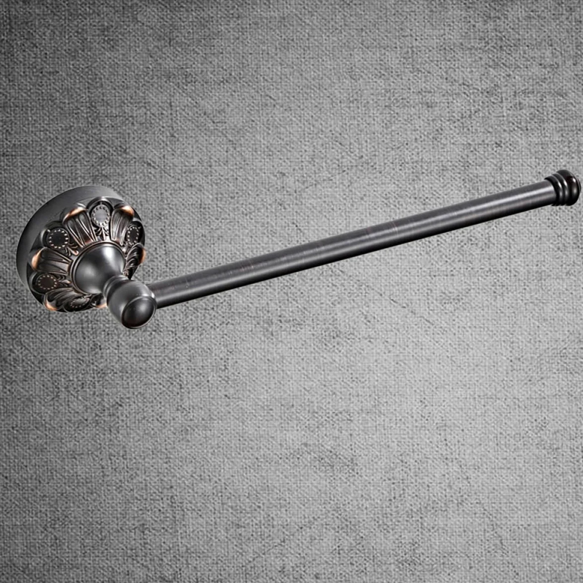 Porta Asciugamani Singolo 29cm in Rame Stile Europeo | Finitura Lucida Effetto Antico, Design Moderno Elegante, Uso Comodo Sotto la Doccia