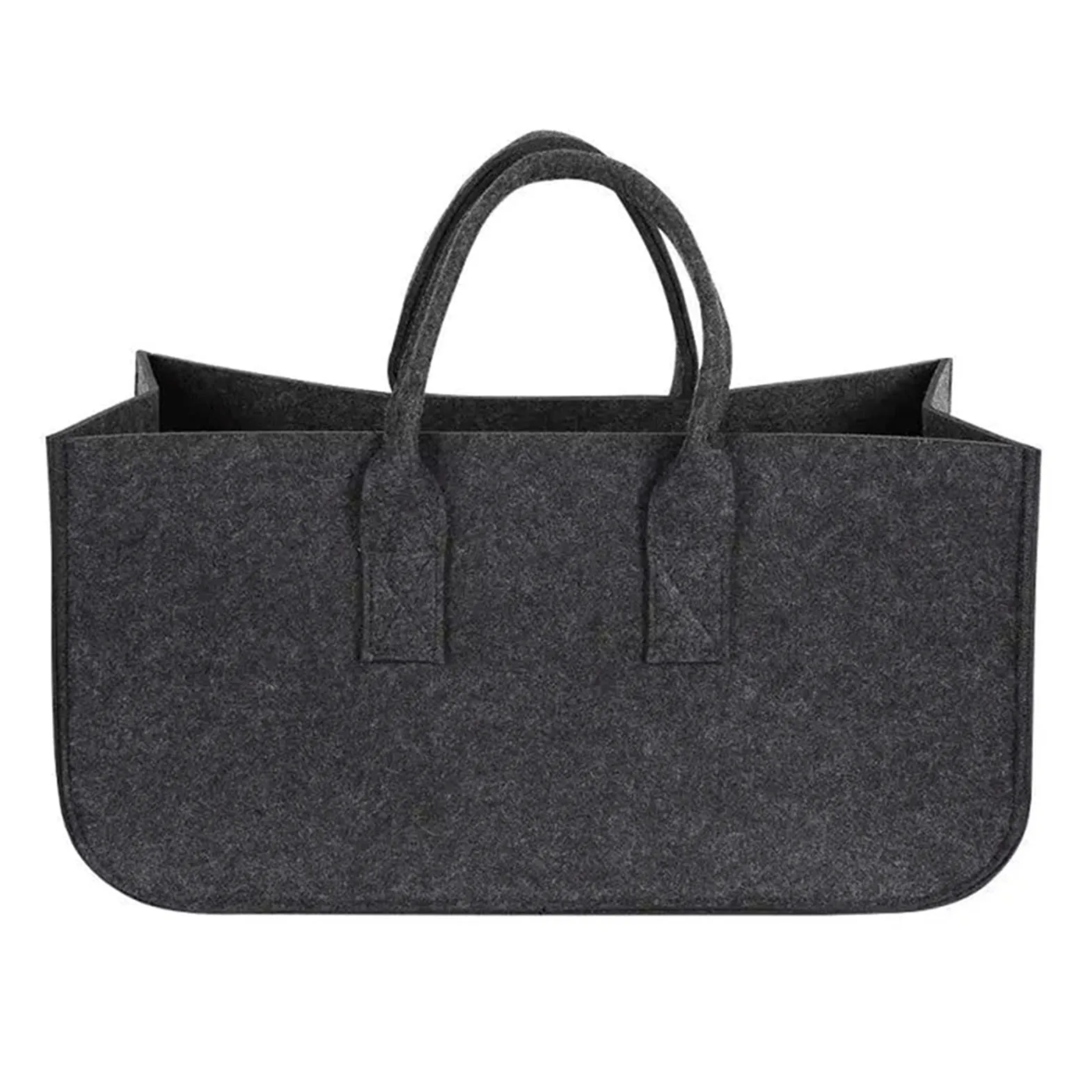 Borsa per Legna da Ardere all'aperto 1 pz camino in legno feltro sacchetto di stoccaggio cestino sacchetto feltro fuoco tasca legna da ardere canestro giornale Borsa Carring per Campeggio al Coperto